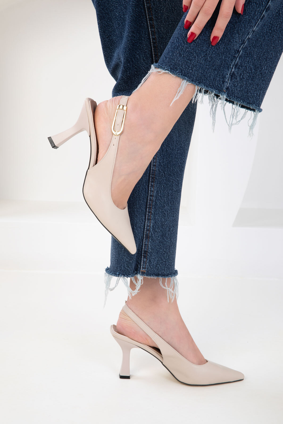 SOHO  Ten Kadın Klasik Topuklu Ayakkabı 20596 - Görsel 5