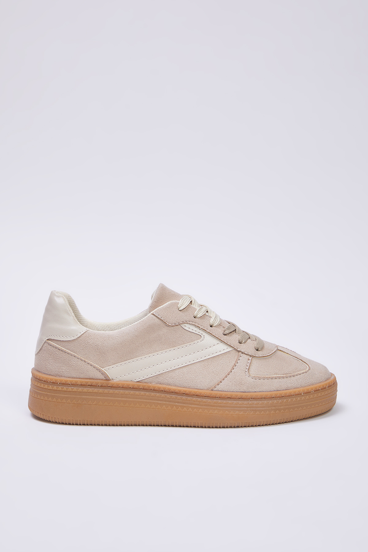 TRENDYOL SHOES-Pantofi de damă retro, bej, cu două șireturi, cu dublă utilizare TAKSS25SN00009 3