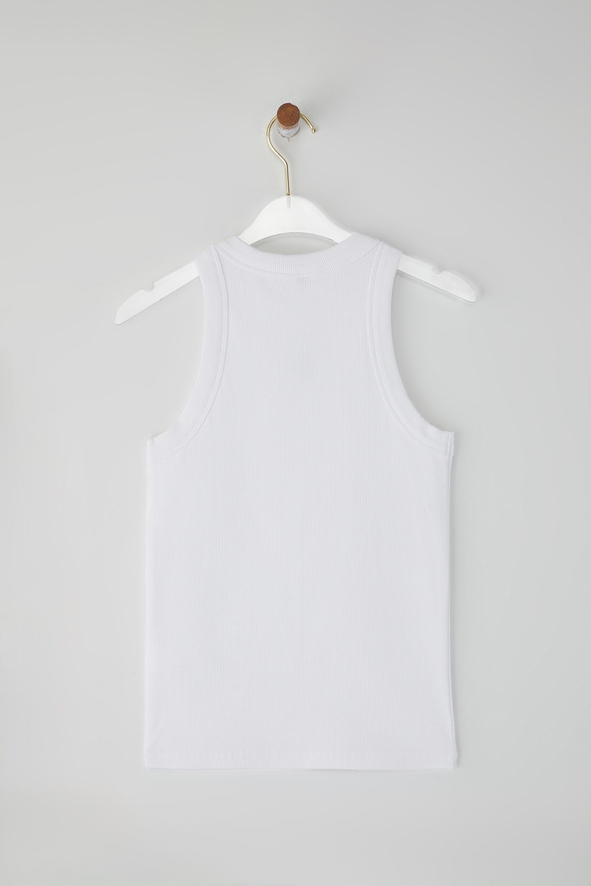 Trendyol Collection-Weißer, mit Stickereien bestickter Neckholder, reguläre Größe, körperbetontes, geschnittenes, dehnbares Strick-Unterhemd TWOSS25AL00018 7