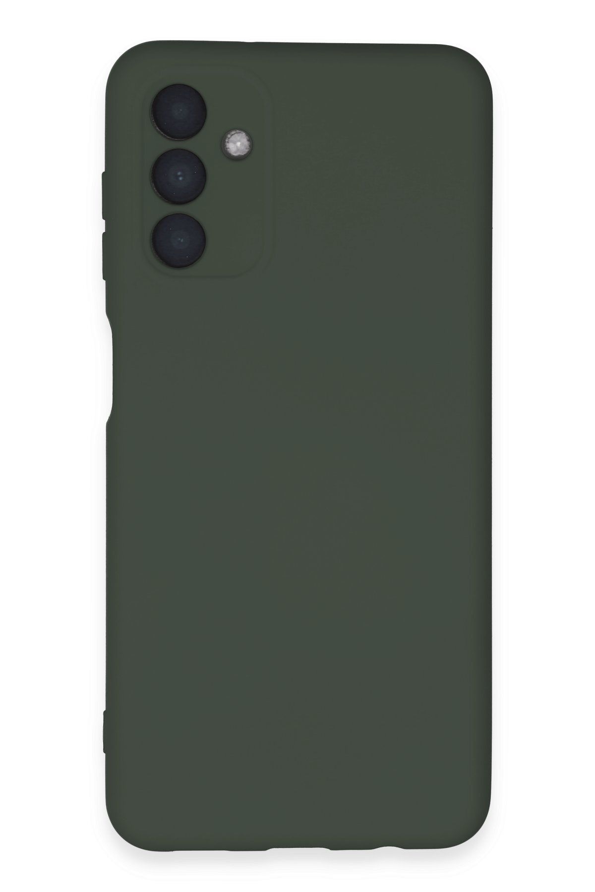 cepmoda Samsung Galaxy A24 4G - Cpmd içi kadife Soft-Nano Doku Kapak/Kılıf - KOYU YEŞİL uyumlu