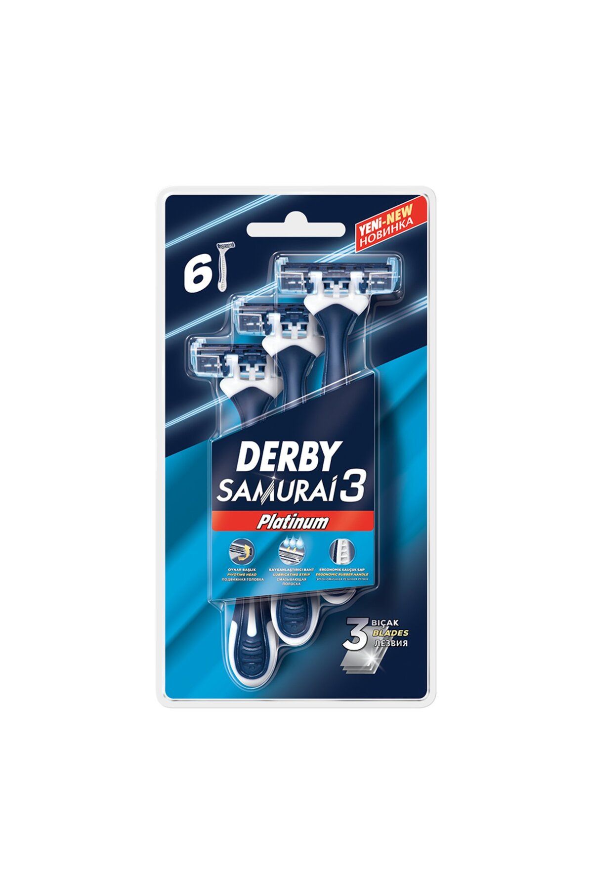 Derby Samurai Platinum 3 Blister 6'Lı