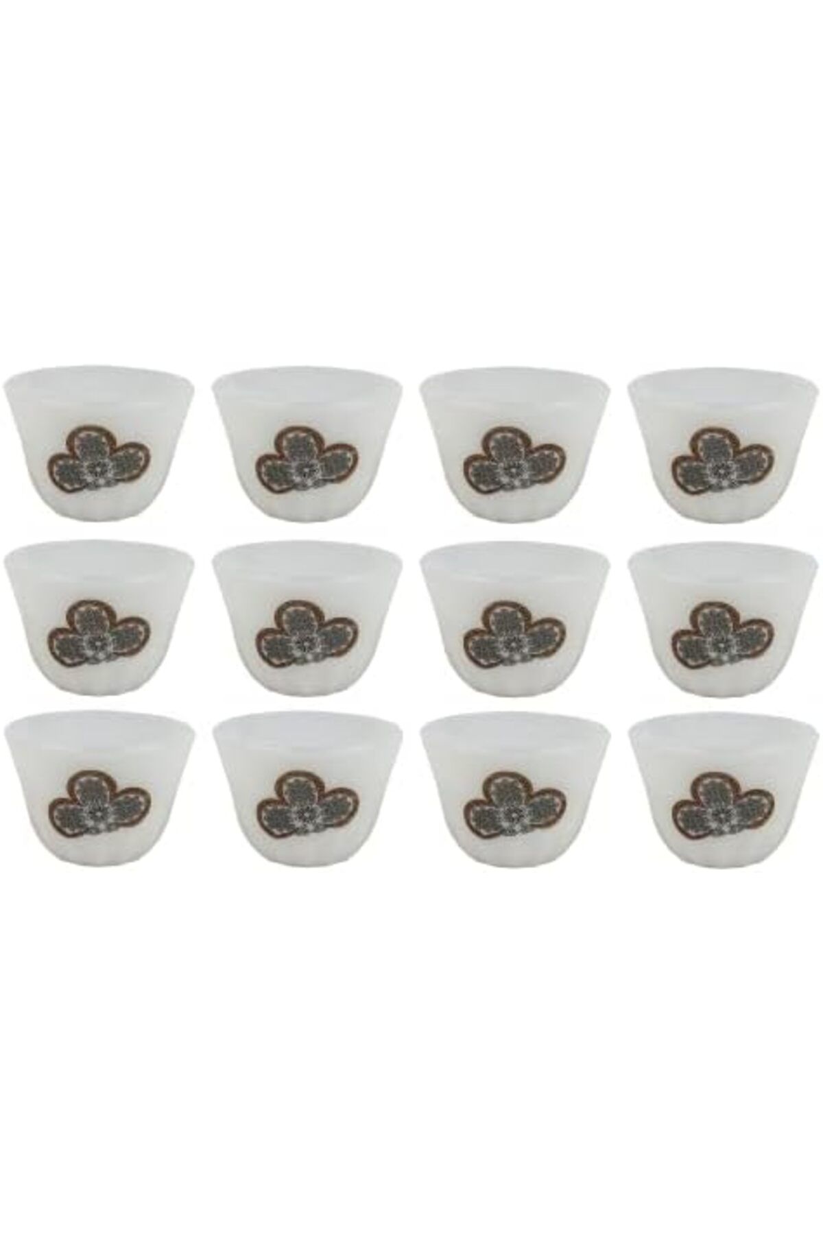 ALSAIF-Java Cup Set, 12 Pieces, White And Gold, Size L, Model 5143/g2/l 1