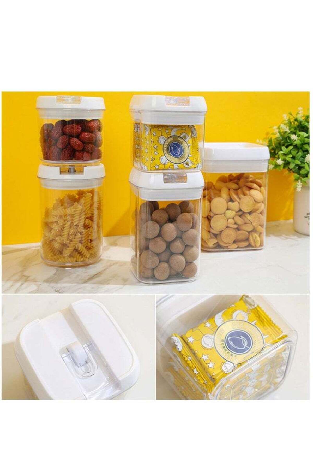COOYA-9-Piece Storage Container Set, With Lid, High-Quality Acrylic, For Storing Snacks, Grains and Spices 6