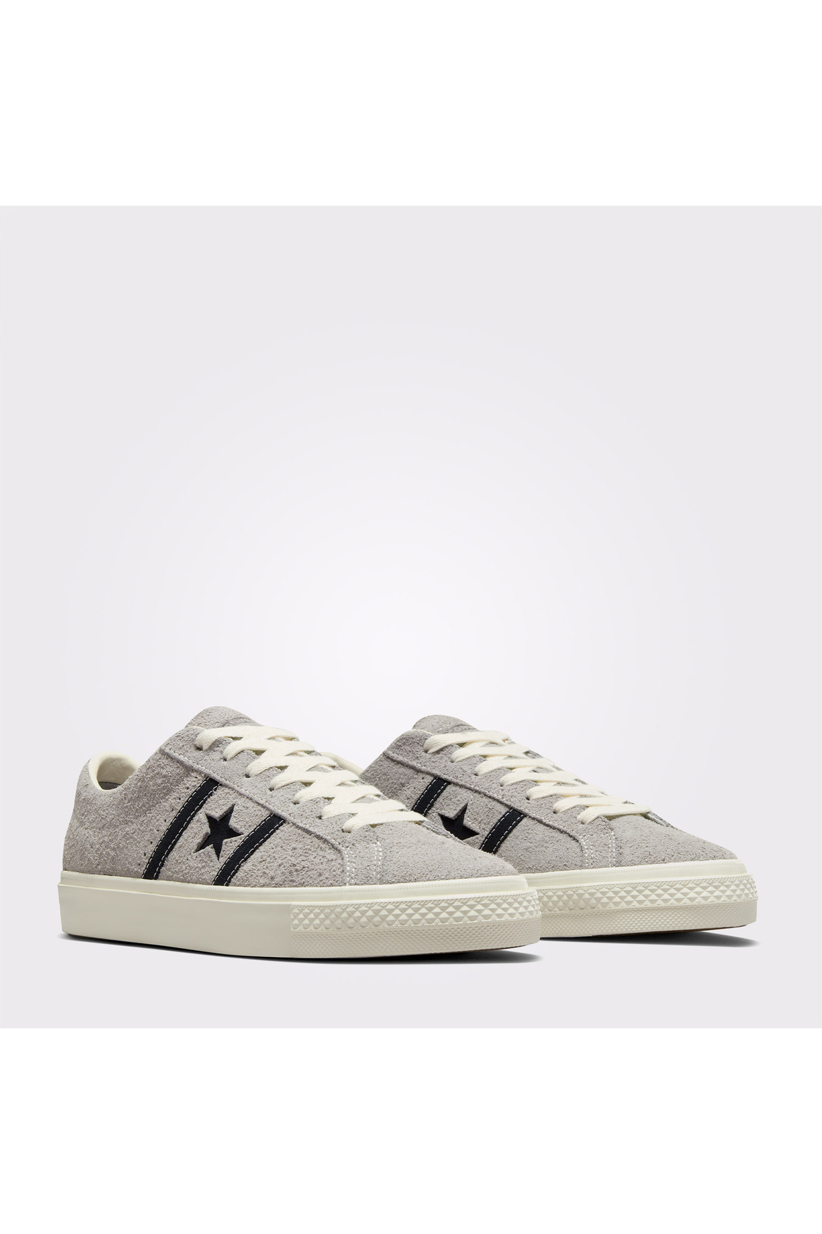 Converse-حذاء رياضي One Star Pro Academy Pro للجنسين من الجلد السويدي باللون الرمادي 2