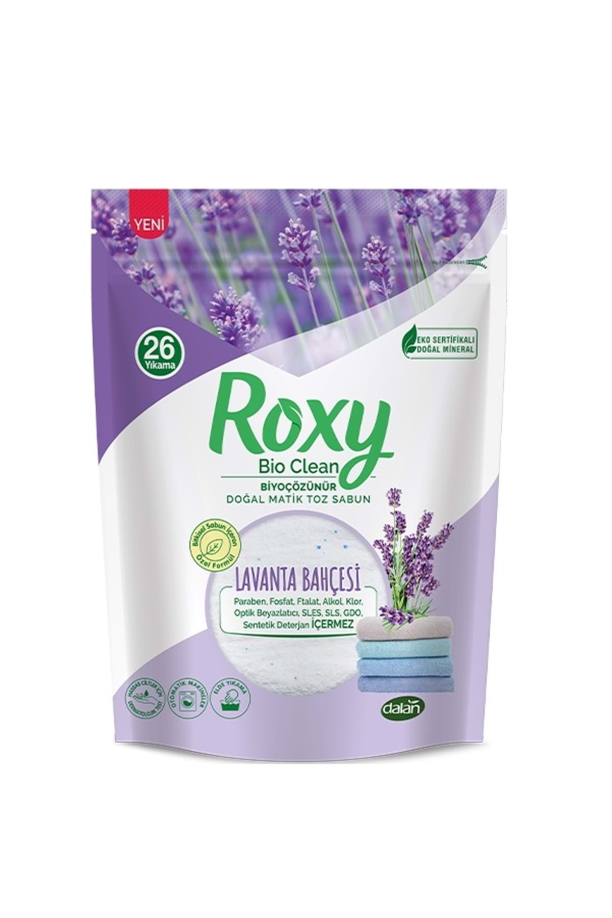 Dalan Roxy Bio Clean Matik Sabun Tozu 800GR Karma 3 Lü Set (Lavanta/Bahar/Aloe Vera) (78 Yıkama) fotoğrafı 2 (önizleme)
