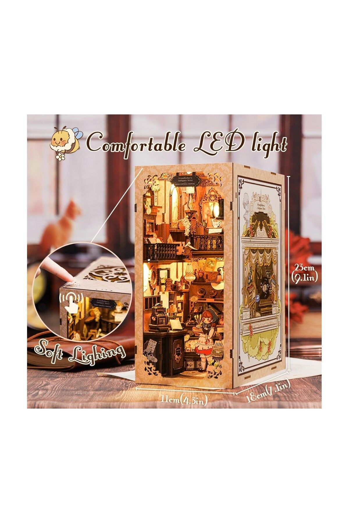 CUTEBEE-3d Puzzle, Diy Book Spine, Antique Store, , 349 Pieces 7