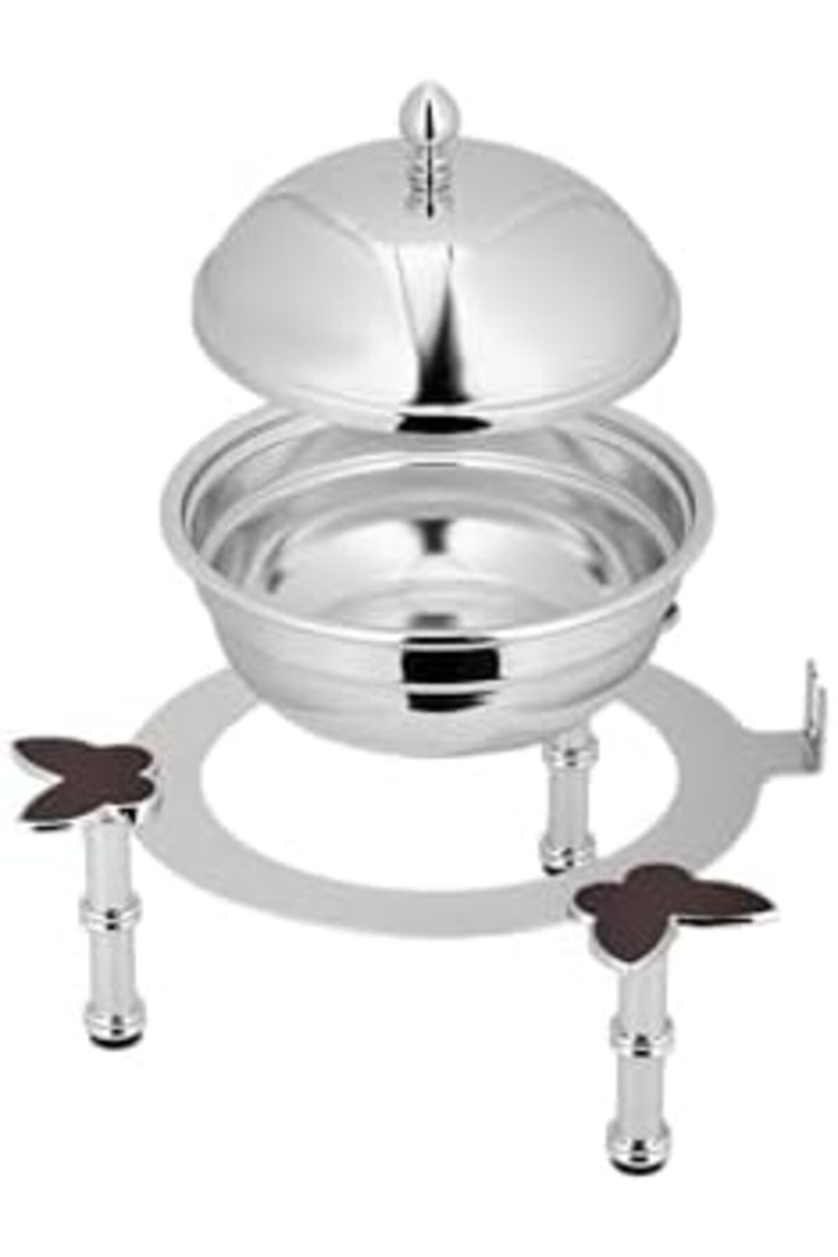 ALSAIF-Rqah Circular Dates Bowl With A Lid Is Of Unique Quality And High Durability, Nickel 8