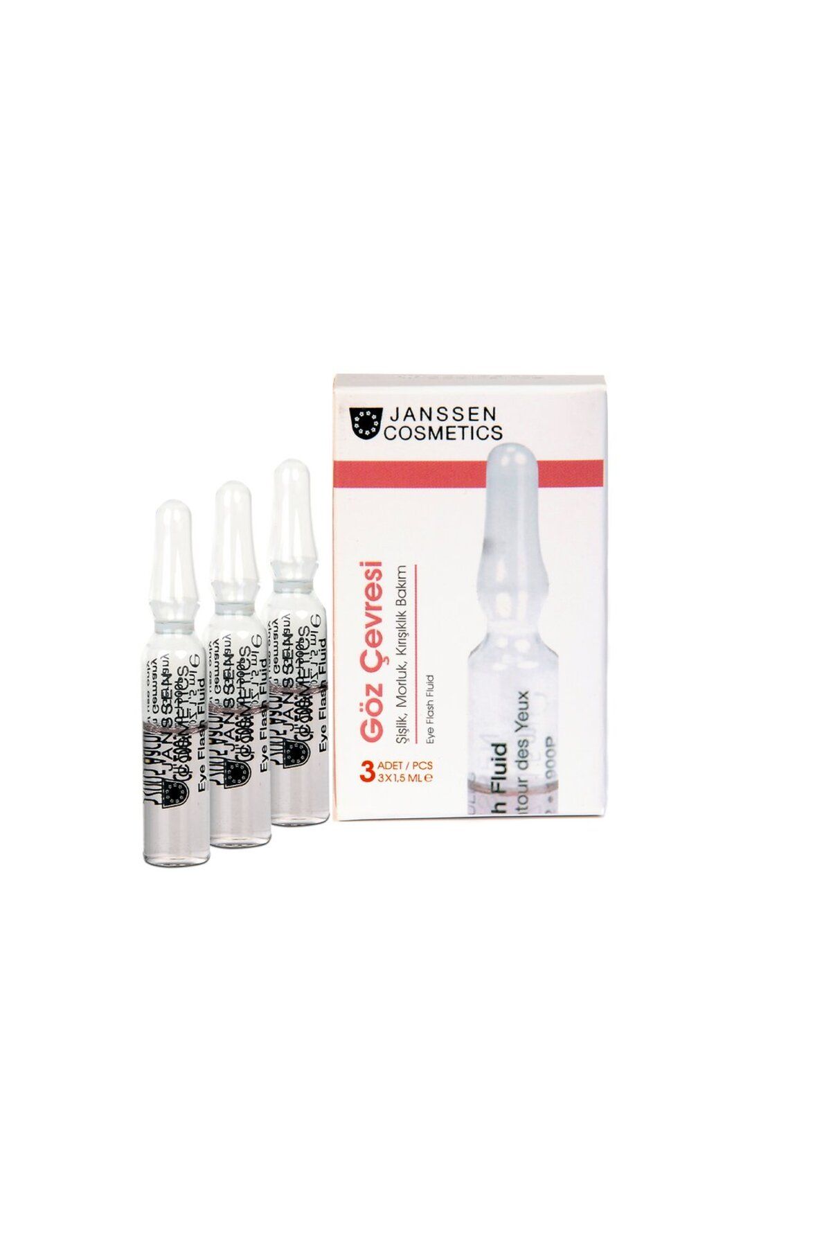 Janssen Cosmetics Janssen Eye Flash Fluid Ampul 3' Lü Set - Şişlik ve Morluk Bakım Ampulü