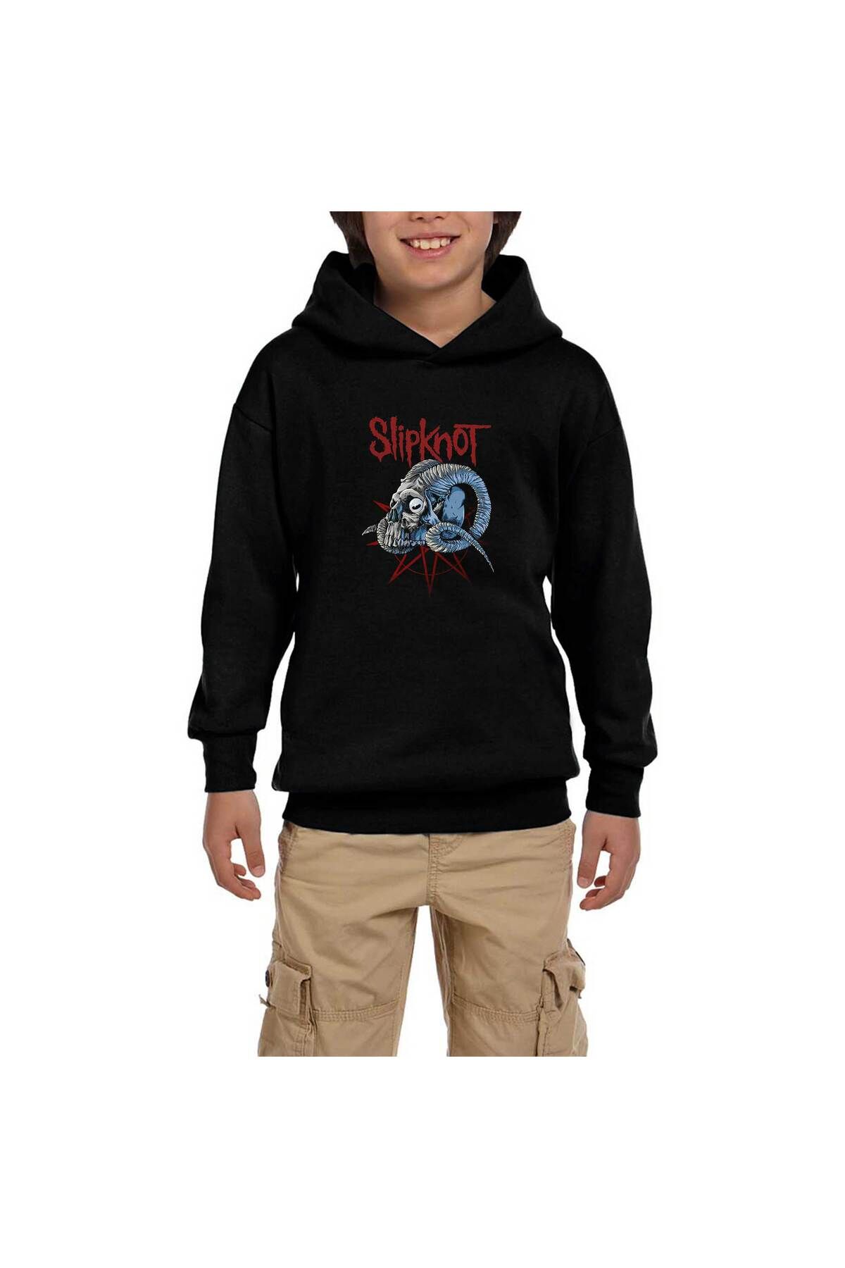 Z zepplin Hanorac Cu Glugă Pentru Copii Slipknot Ram Head Black Masculin - 7–8 years