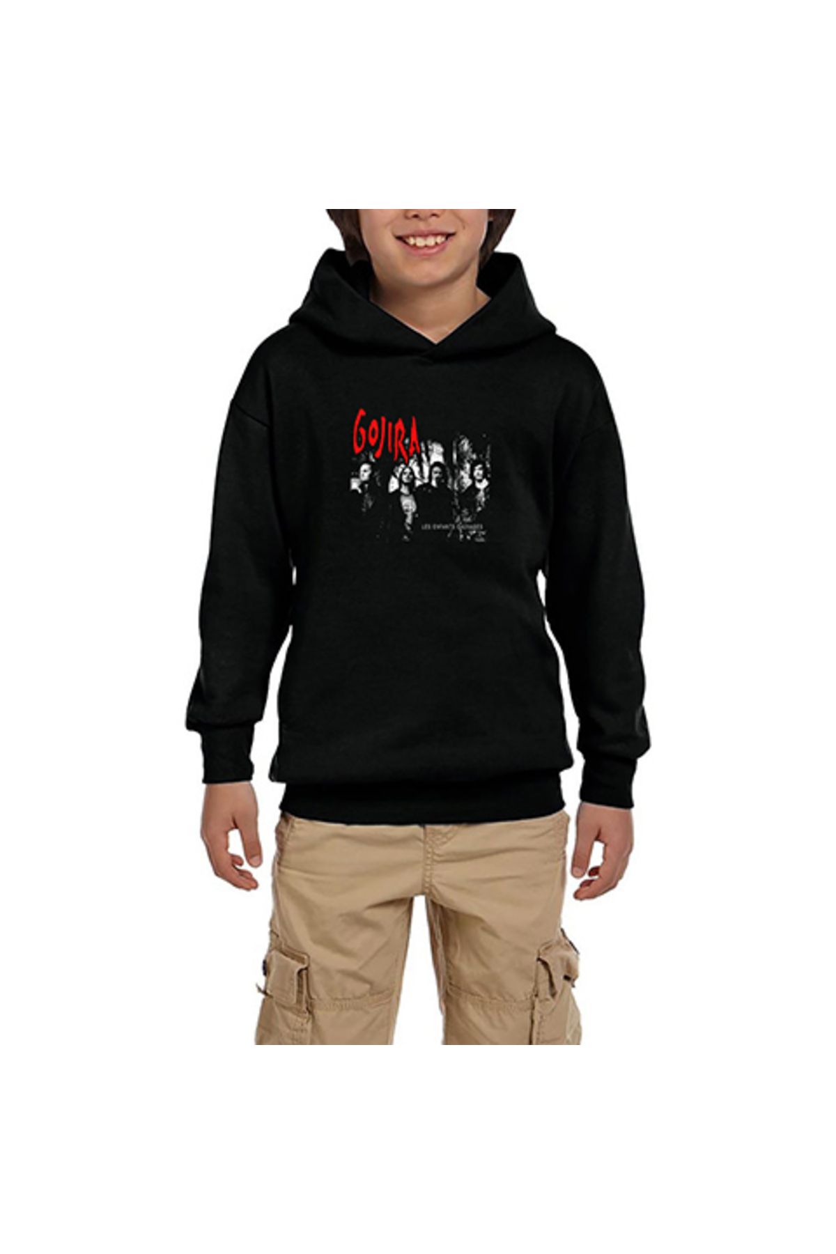 Z zepplin-Gojira Les Enfants Sauvages Black Children's Hooded Sweatshirt 1