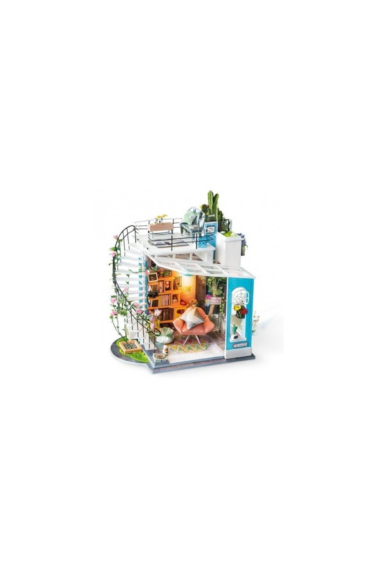 Rolife Puzzle 3d Dora's Loft Diy Mini Dollhouse, Rolife, 171 Piese - One Size