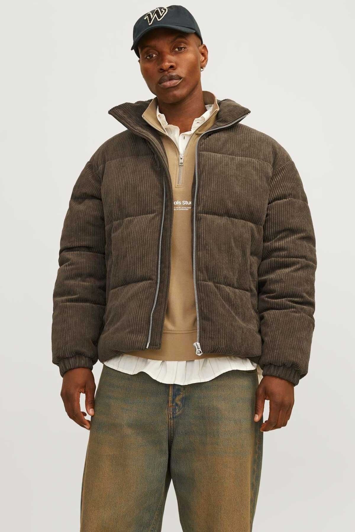 کاپشن جک اند جونز JORBRONX CORDUROY PUFFER