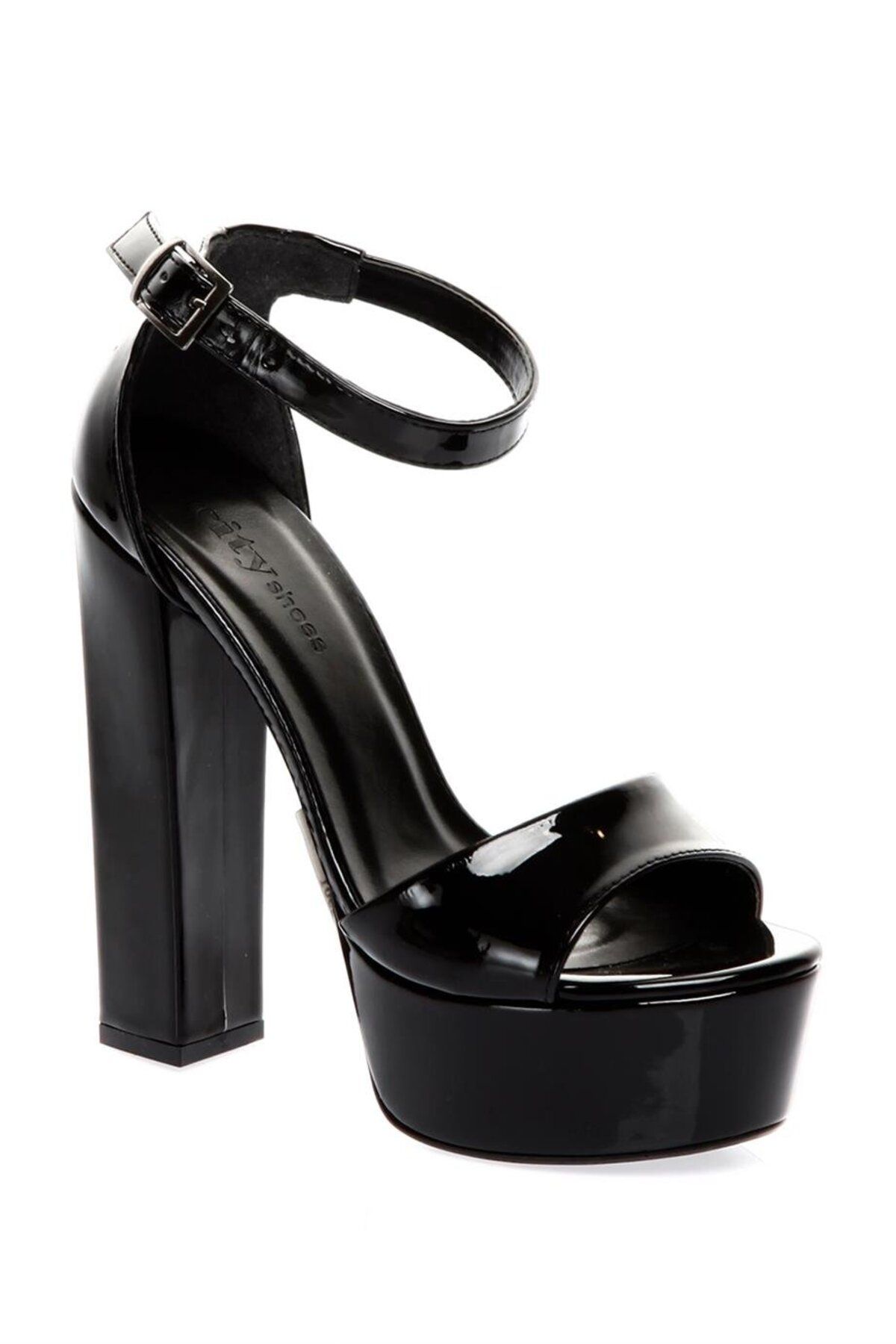 کفش مجلسی زنانه 010 2020 چرم ثبت اختراع سیاه Moulin Shoes