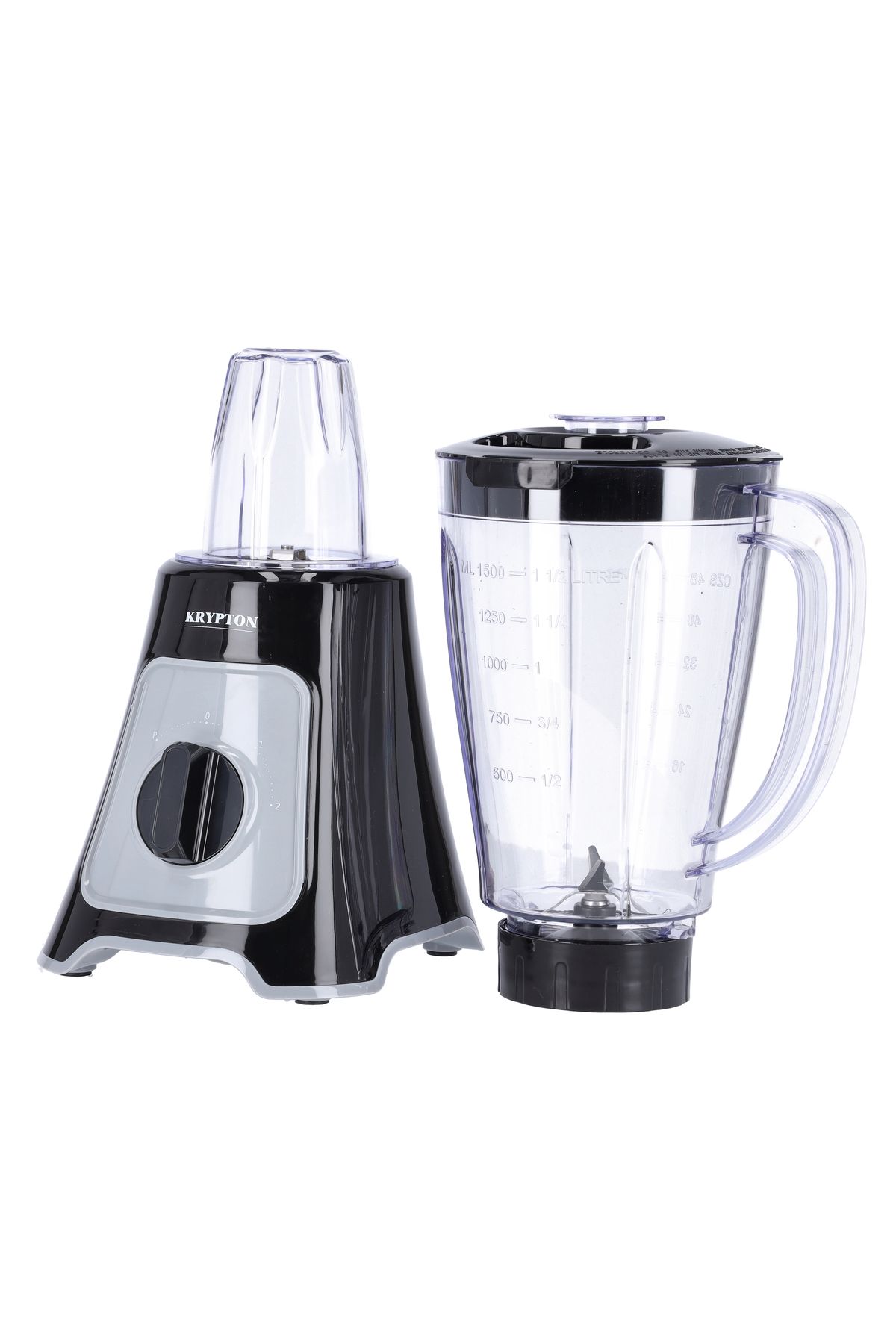 KRYPTON-2-in-1 Blender with Grinder, 1.5L Jar, 2 Speed + Pulse, Sharp Blades, Copper Motor, PC Jar 2