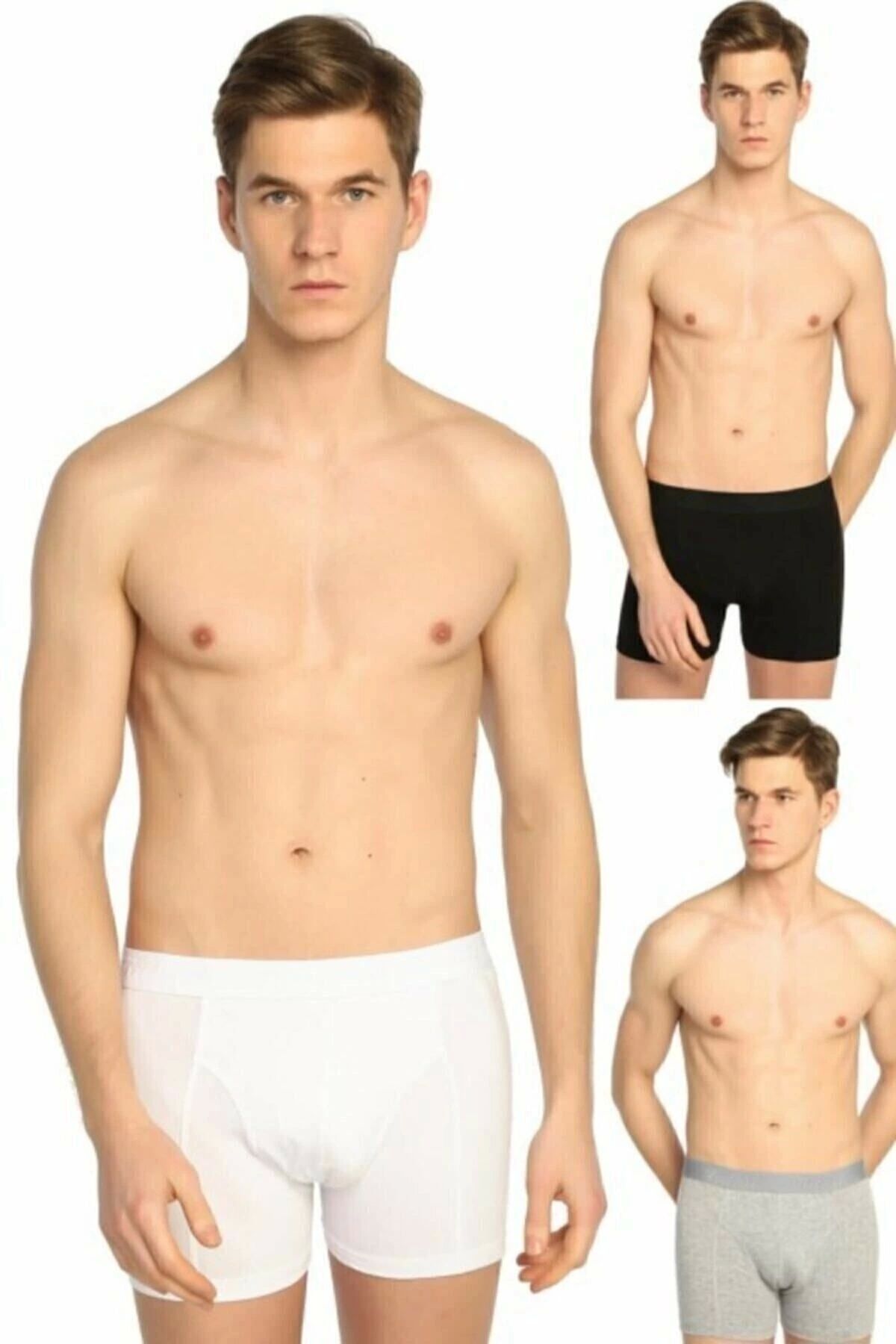 Pardon Erkek Elastan Likralı Boxer 6'Lı Paket.