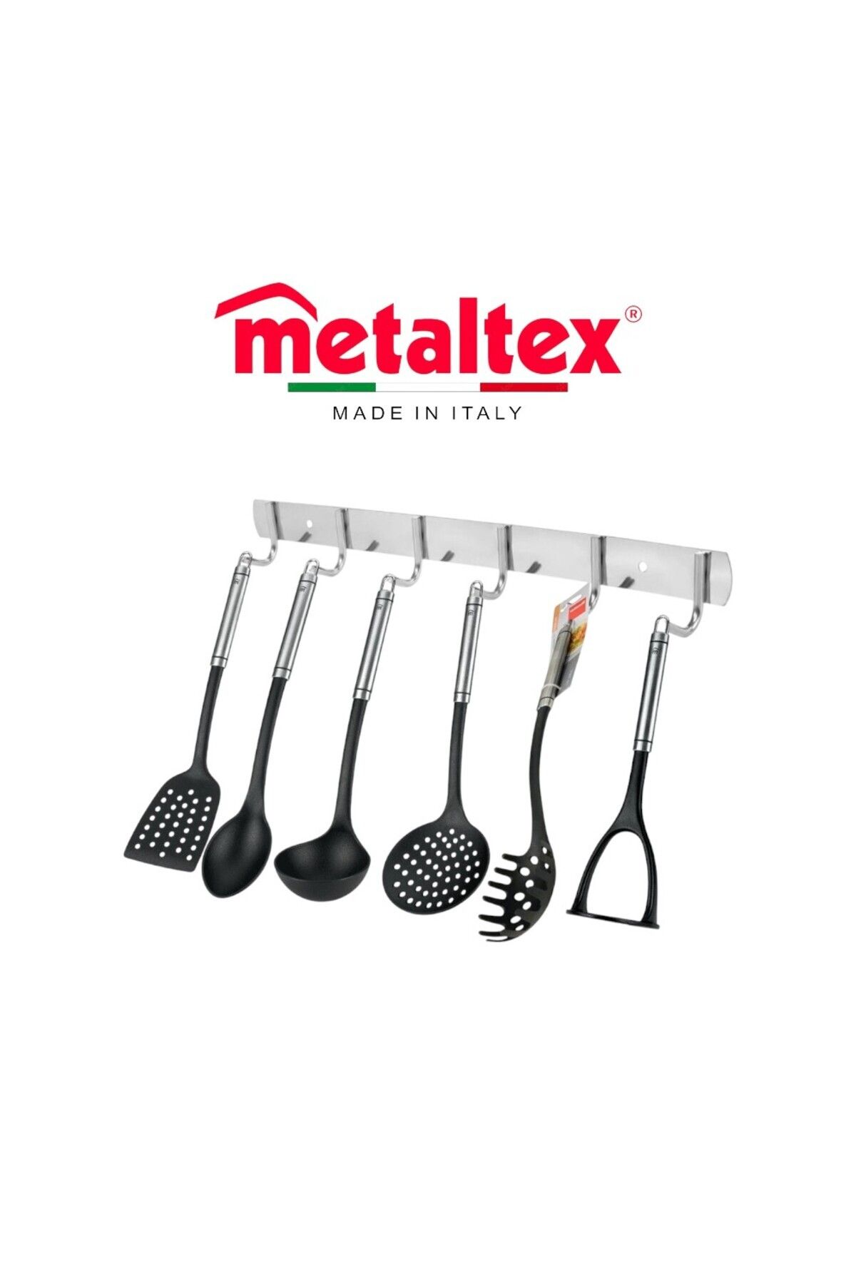 Metaltex-Honor Stainless Steel Kitchen Utensil Set 6-Piece Elegant & Durable Cooking Essentials 1