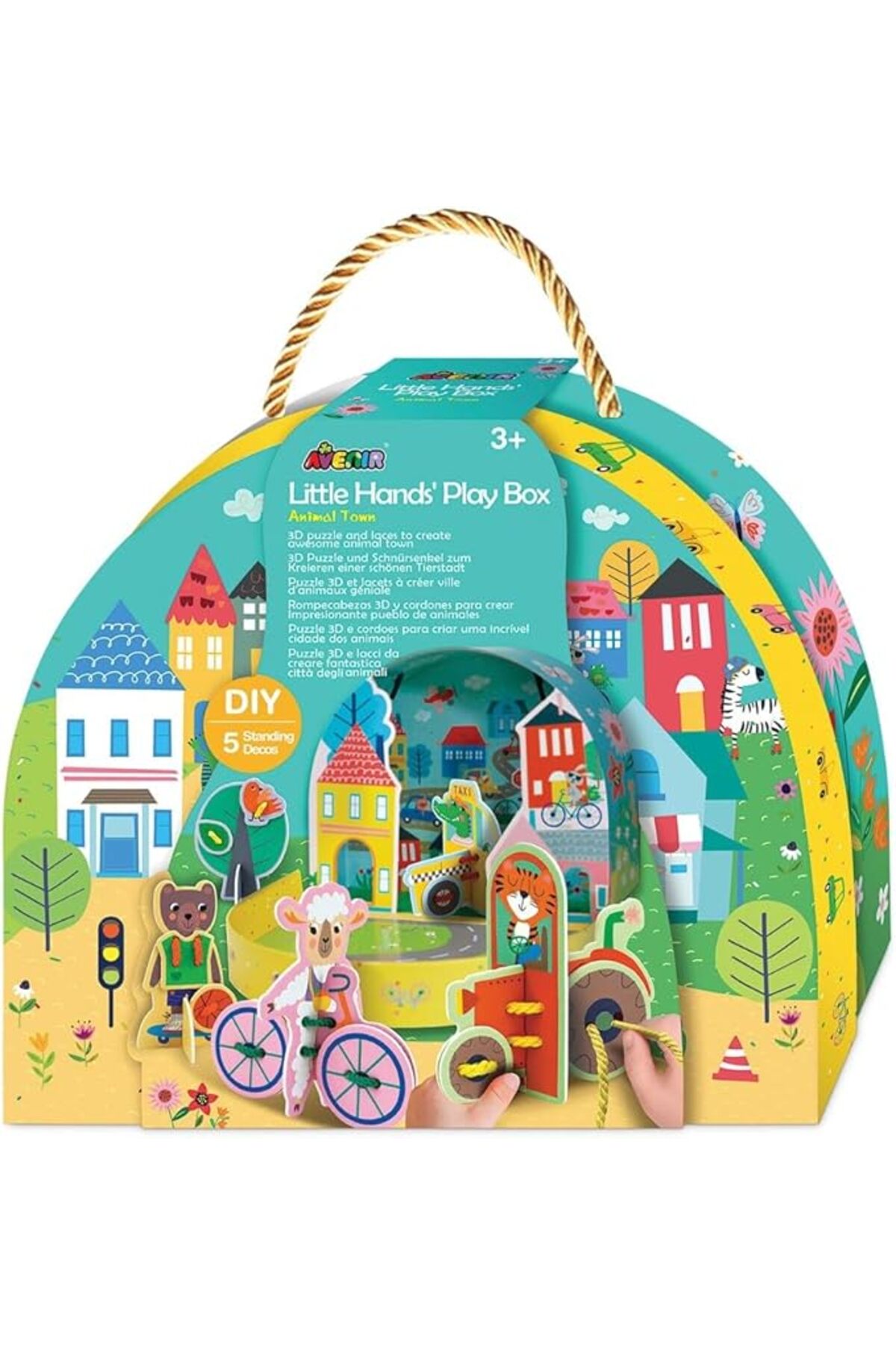 آونیر جعبه بازی دست‌های کوچک شهر حیوانات