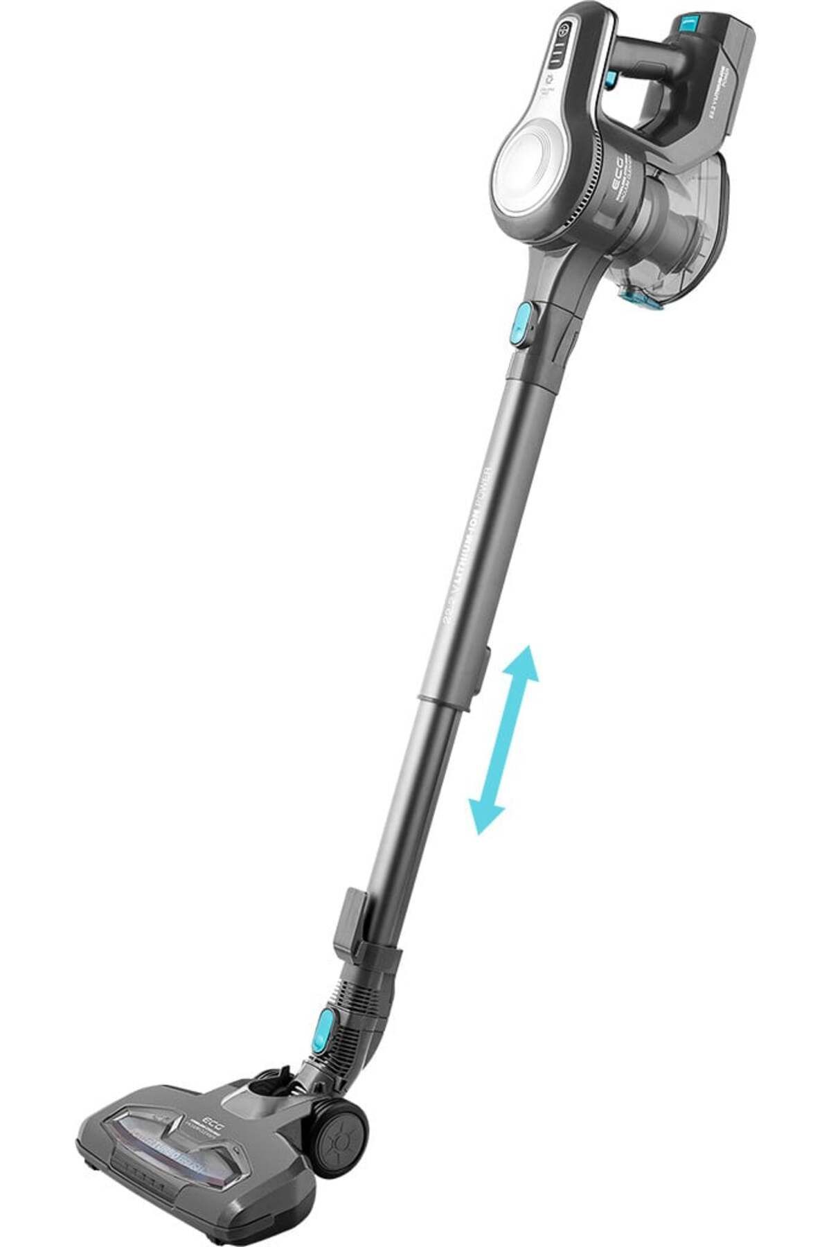 ECG-Aspirator Vertical Portabil 2in1 Vt 3630 Alan, 130 W, Baterie Li-ion 22.2 V, Recipient 1.2 L 8