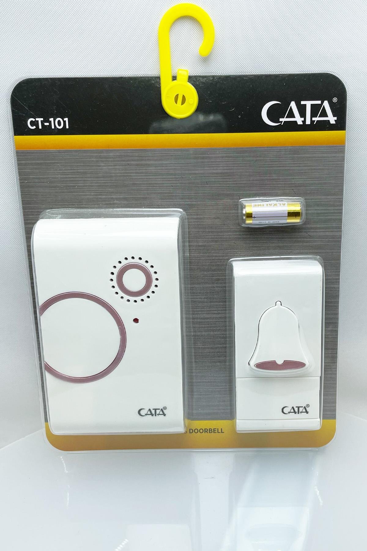 Cata CT-101 Kablosuz Kapı Zili Pembe Uzaktan Kumandalı 35 Melodili