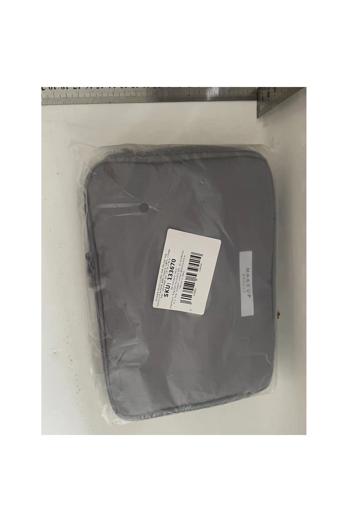 Optim Solution-Geantă de călătorie pentru cosmetice și articole de toaletă, material rezistent la apă, 2 în 1, compartiment interior detașabil 4