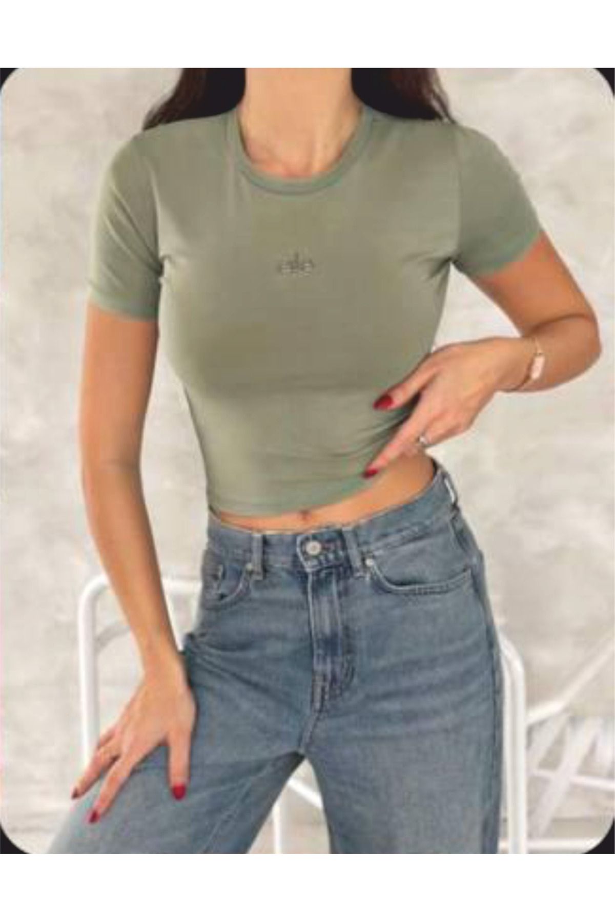 lika boutique Yazılı Body Crop
