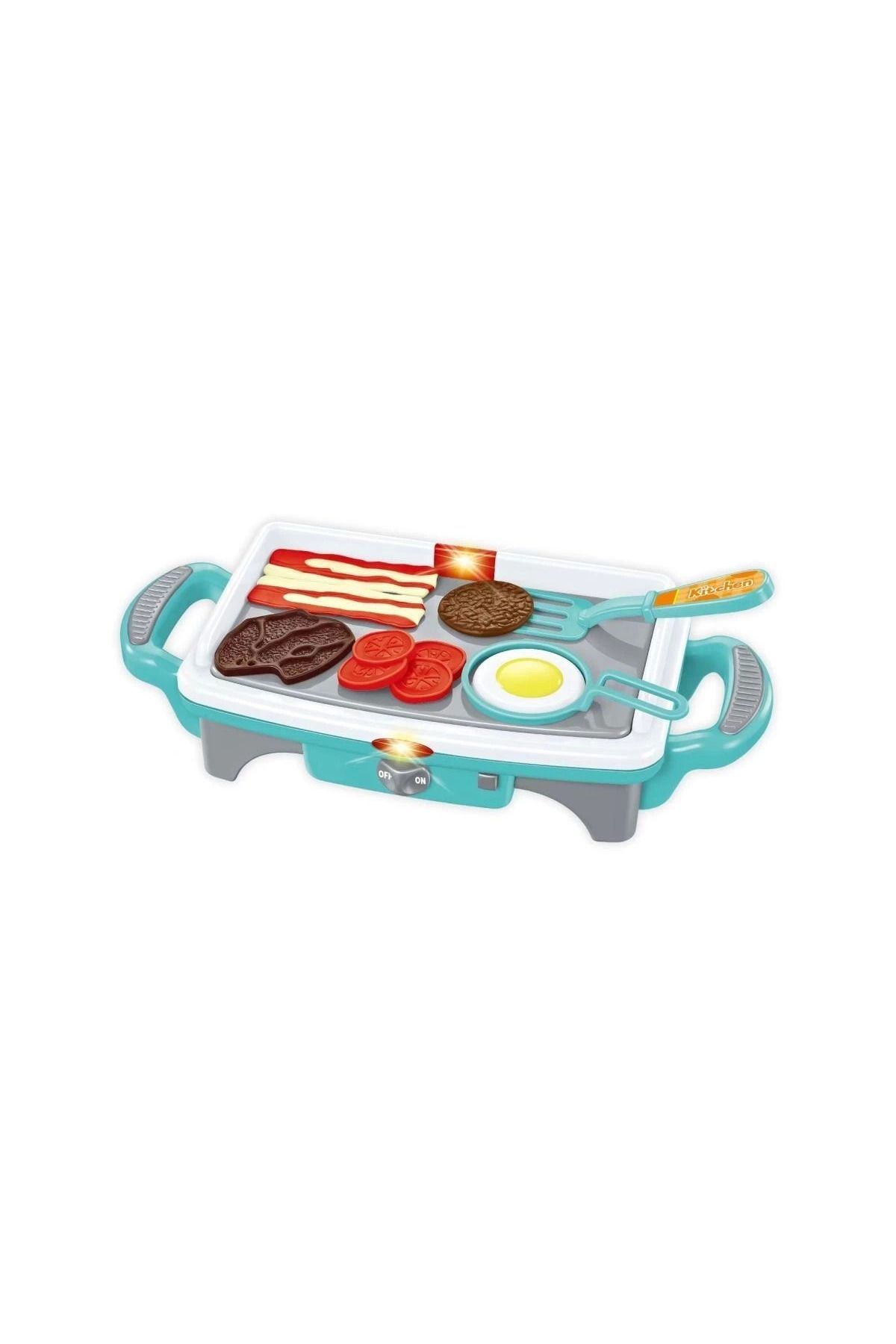 Eldenör Qf2908p-1-Qf2908g-1 Işıklı Aksesuarlı Teppanyaki Izgara -vardem Oyuncak