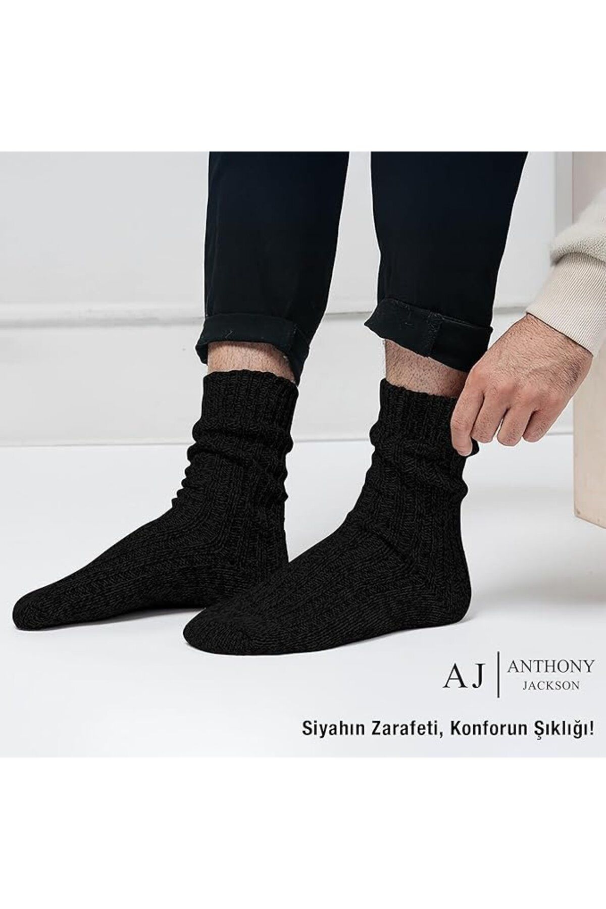 ANTHONY JACKSON-Box of 4 Made from Natural Cotton Seamless Rib Knit Bio Natural Women and Men 4