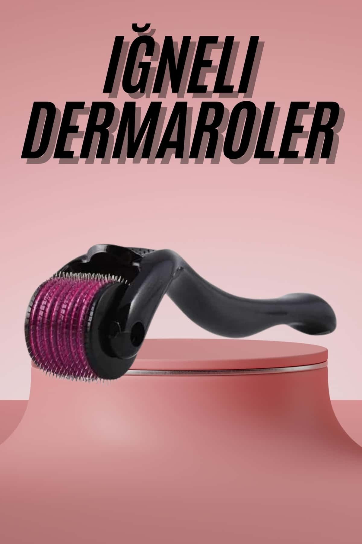 Genel Markalar Derma Roller Titanyum Uçlu 540 İğneli 0.5 Mm Saç Ve Cilt Bakım Masaj Aleti