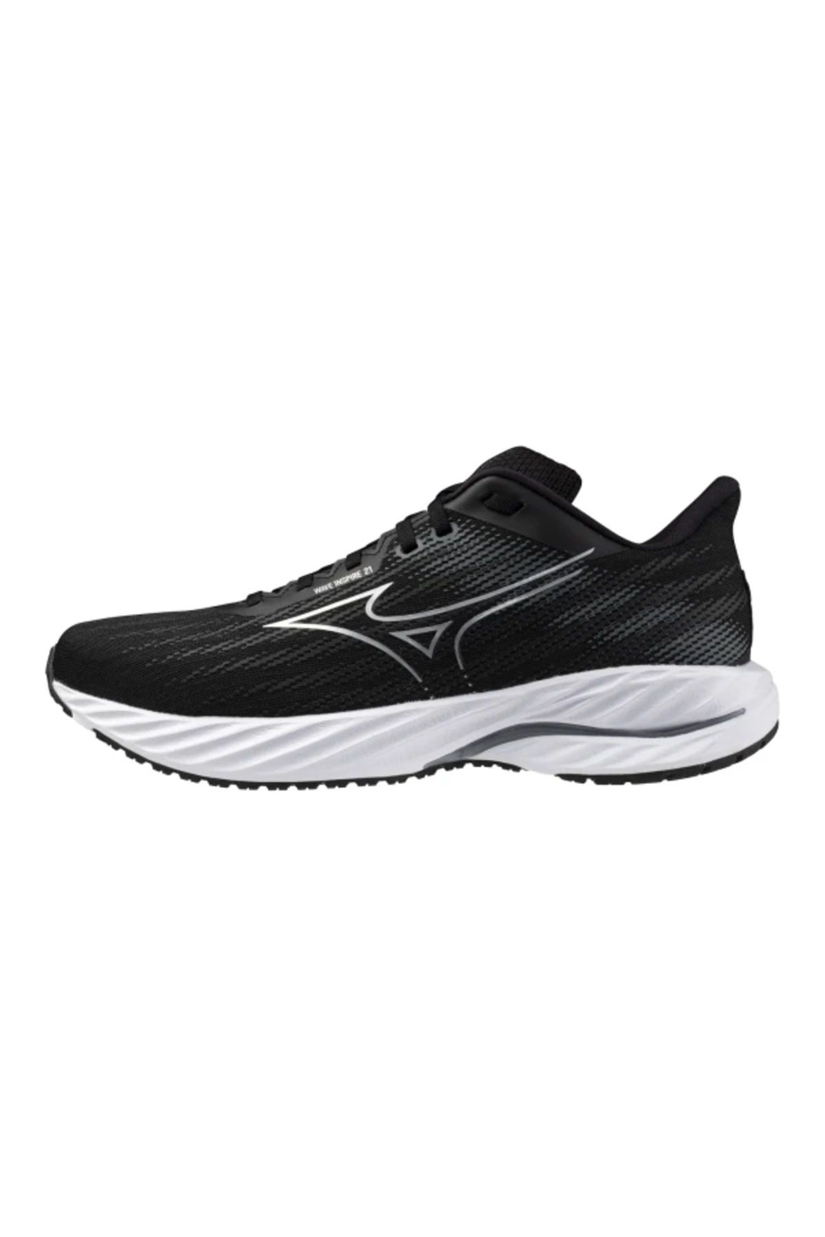 MIZUNO Wave Inspire 21 2E Erkek Koşu Ayakkabısı Siyah