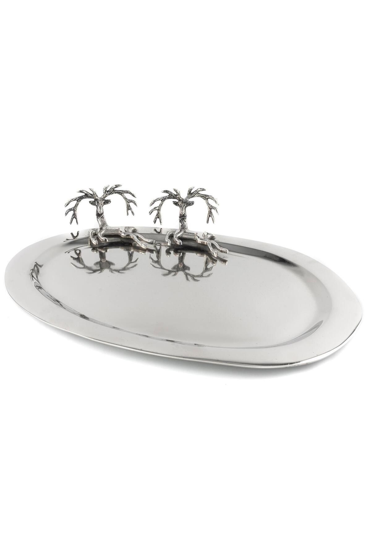 Mikasa Moor-Silver Deer Tray 47x30cm 1