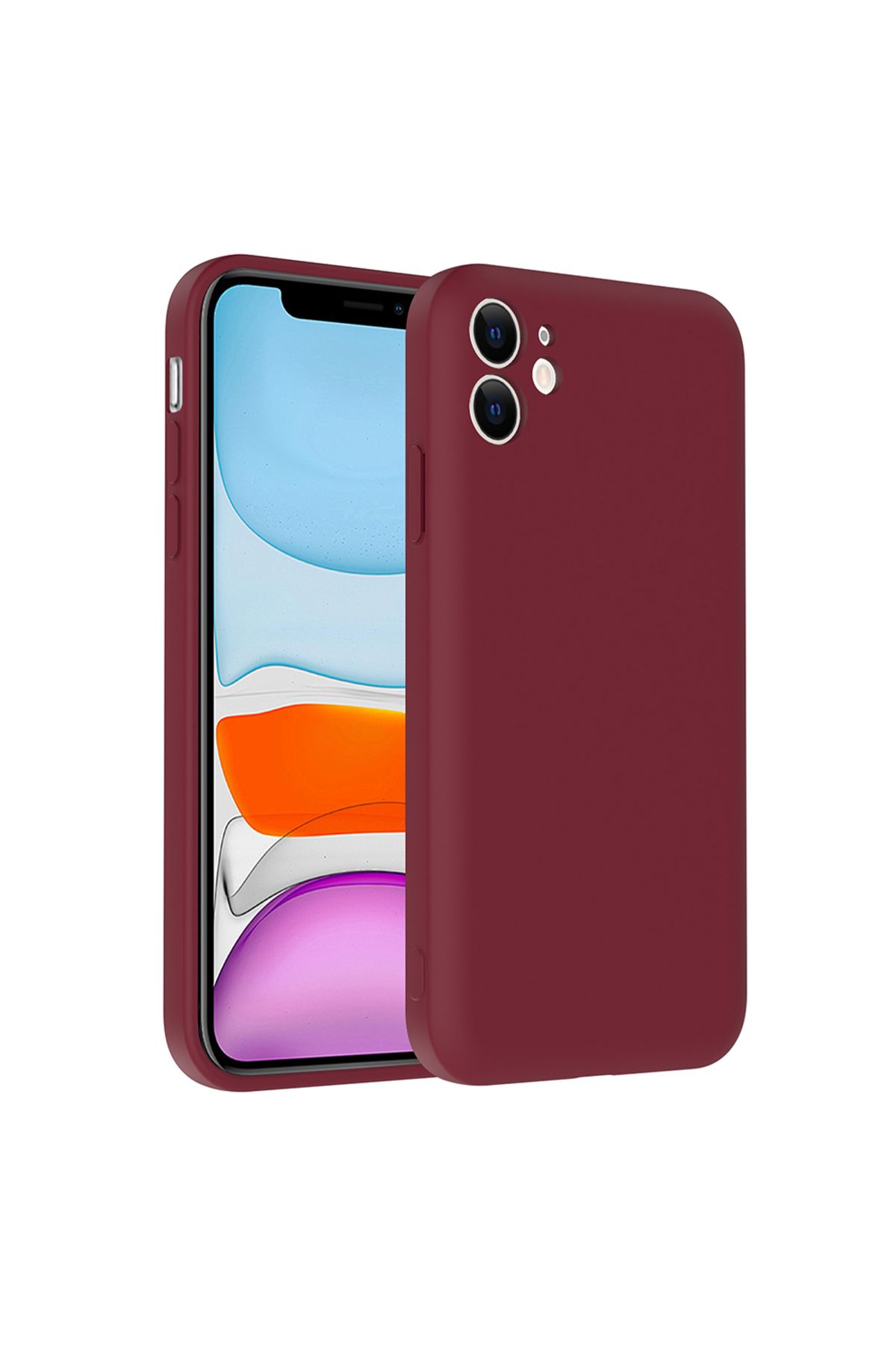 Kupa iPhone 11 Kılıf Kamera Korumalı Kartlık Hazneli Silikon Kapak