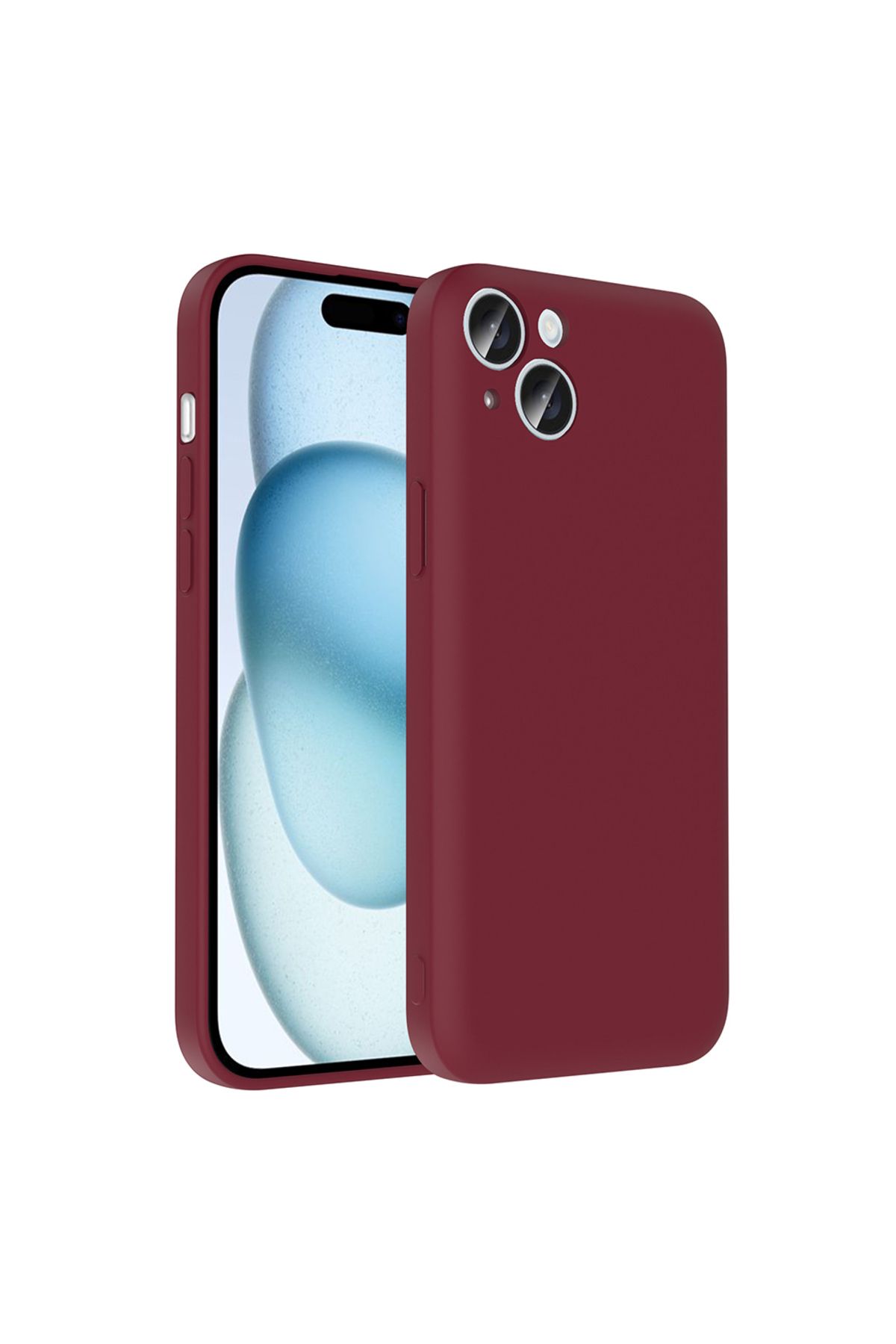 Kupa iPhone 15 Plus Kılıf Kamera Korumalı Kartlık Hazneli Silikon Kapak