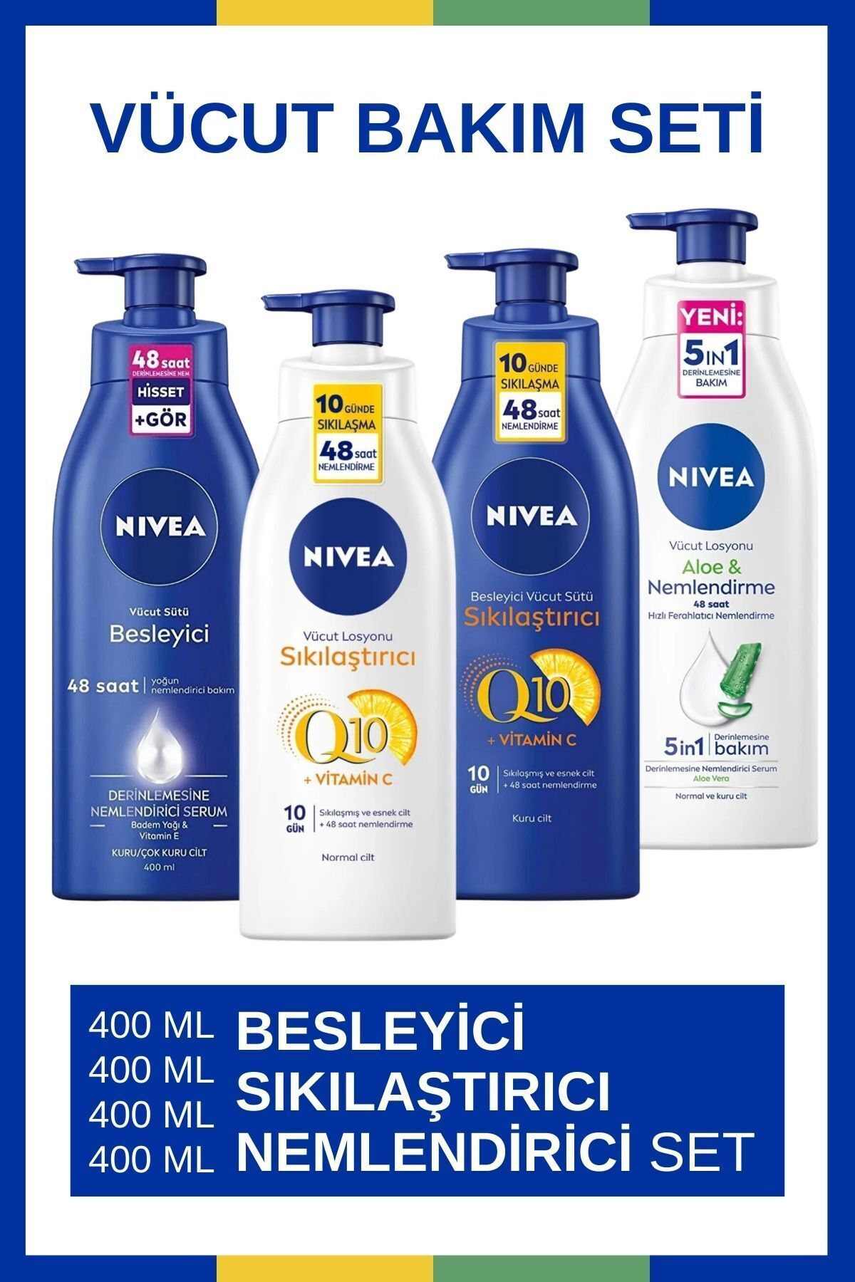 کرم بدن زنانه | نیوا NIVEA Q10BMstaloe400ml - تصویر 2