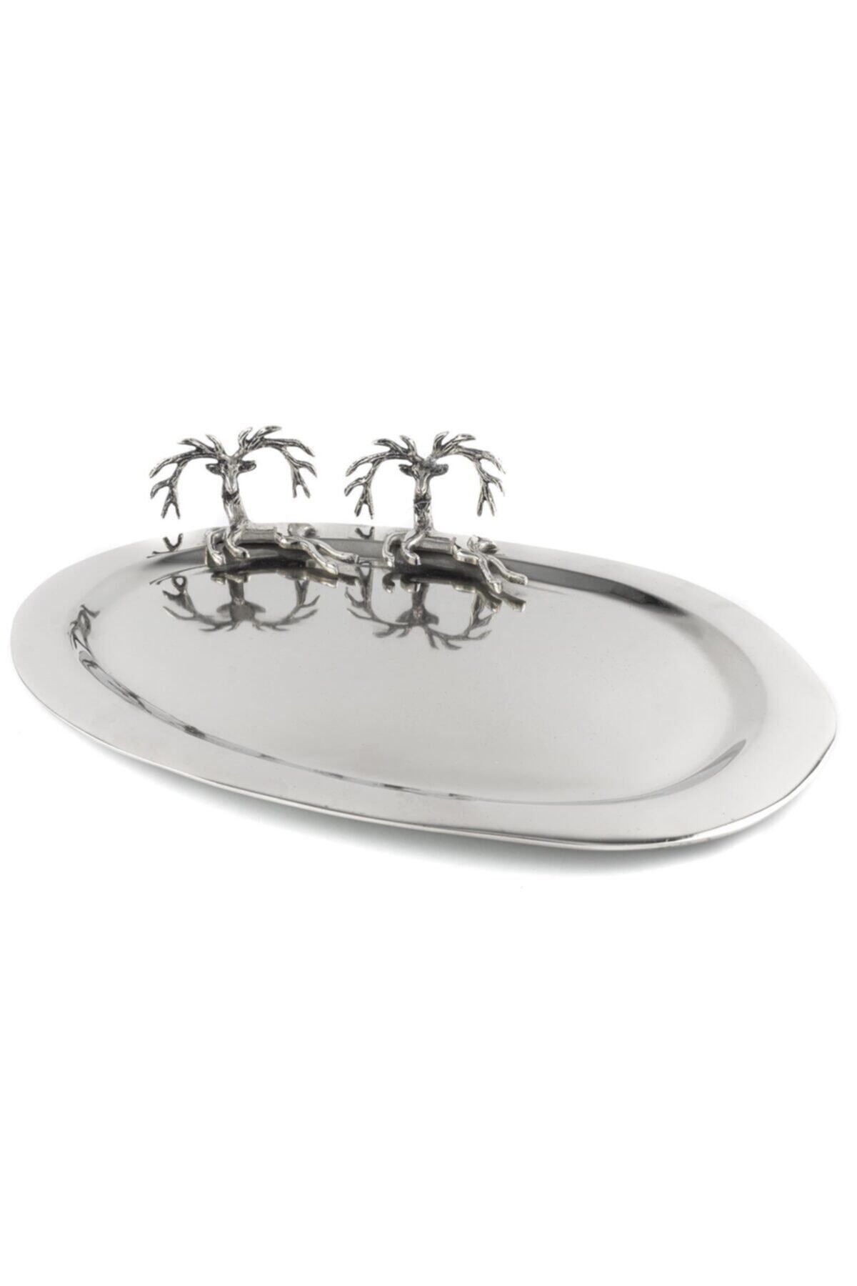 Mikasa Moor-Silver Deer Tray 47x30cm 2