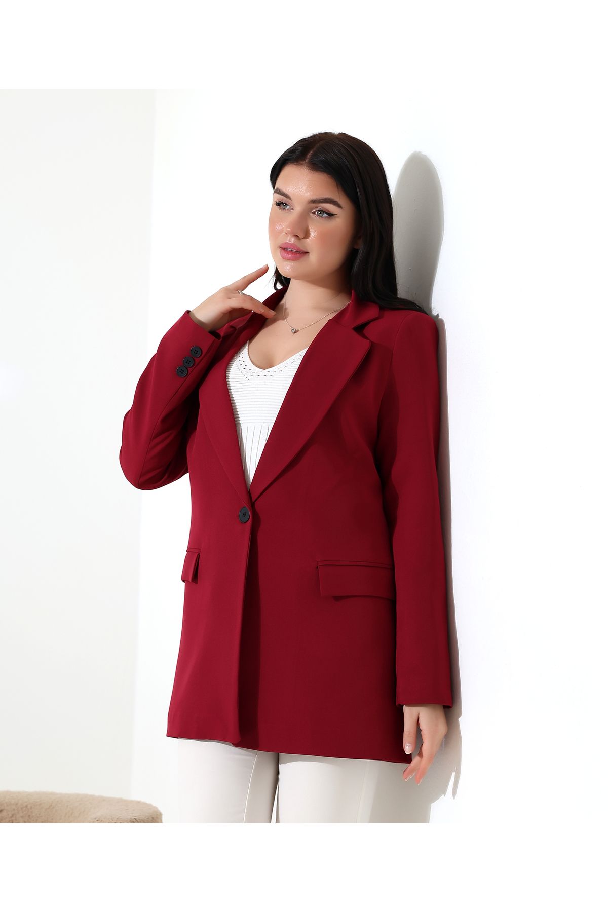 stcococix since 1990-Blazer Model Jacket with One Button 5