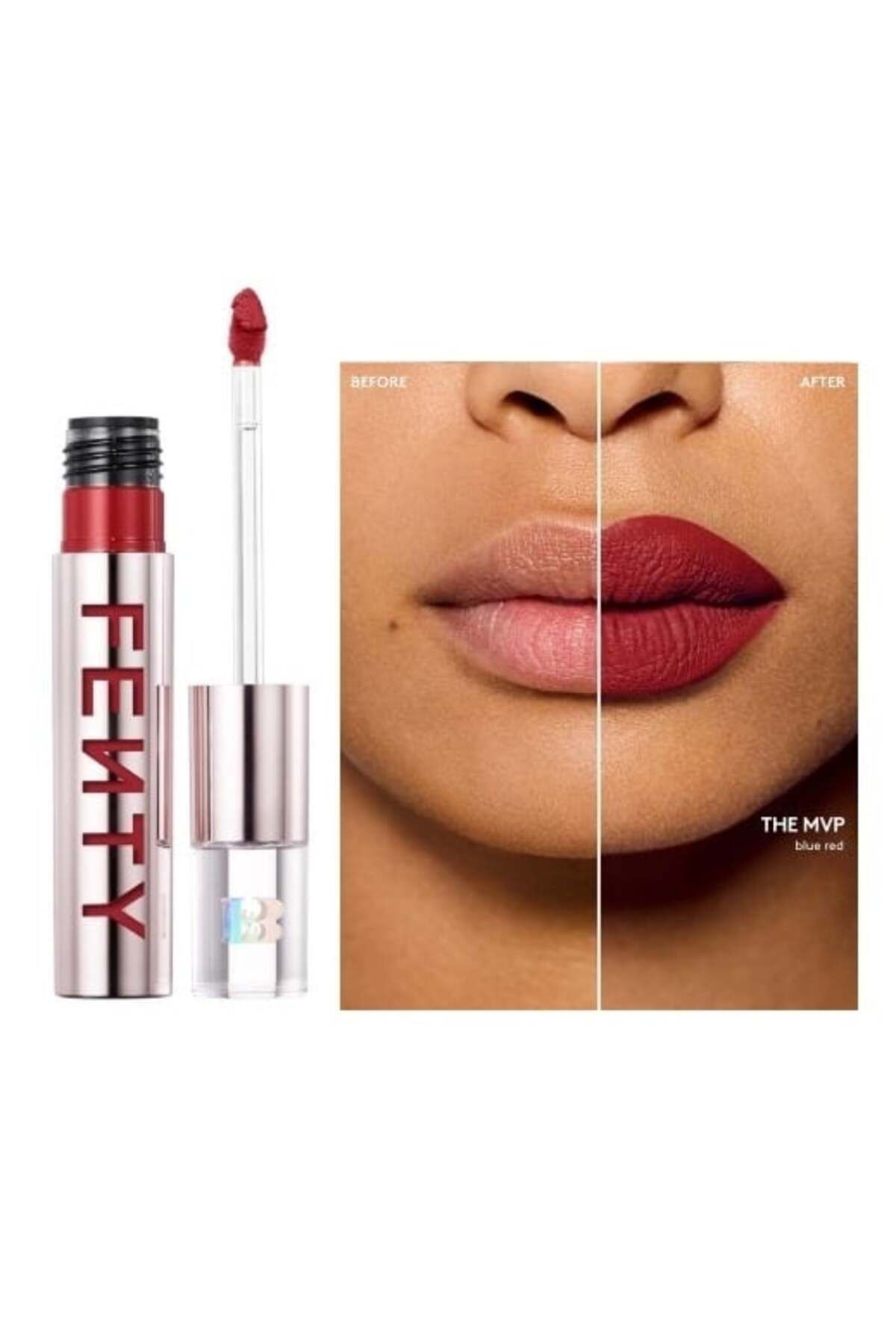 FENTY BEAUTY Ruj Lichid, Fenty, Icon Velvet, 01 The Mvp, Roșu, 5,5 G - One Size