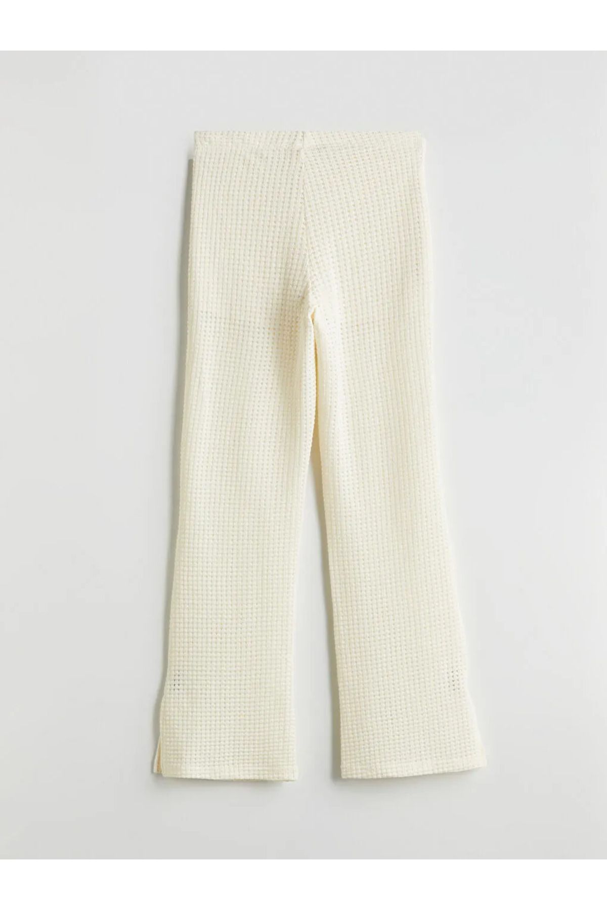 LC Waikiki-Pantaloni de damă LCW Vision Ecru cu talie elastică cu model 2