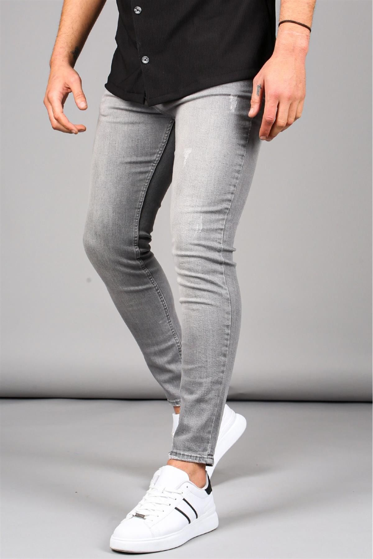 Madmext-Super Skinny Fit Smoked Jeans Mdx9006 2