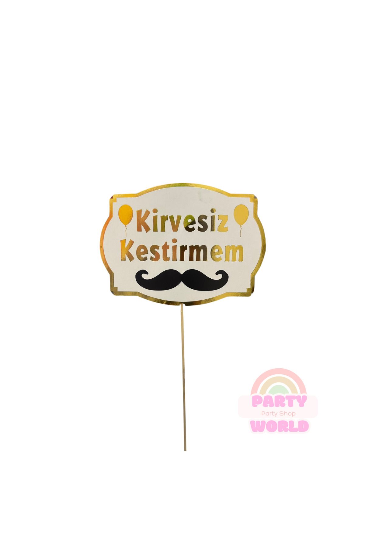 party world Sünnet Temalı Konuşma Balonu Kürdanları – 5’li Set