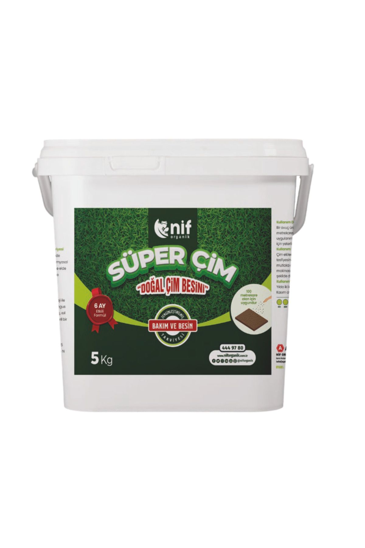 Nif Organik SÜPER ÇİM BESİNİ ( ÇİM GÜBRESİ) 5 KG
