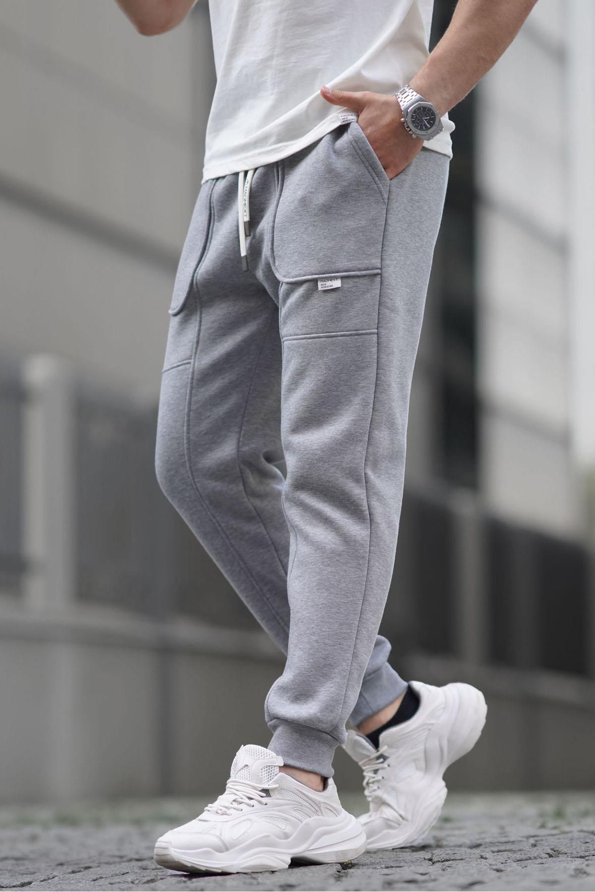 Madmext Spodnie Dresowe Grimelange Cargo Pocket Basic Mężczyzna - XL