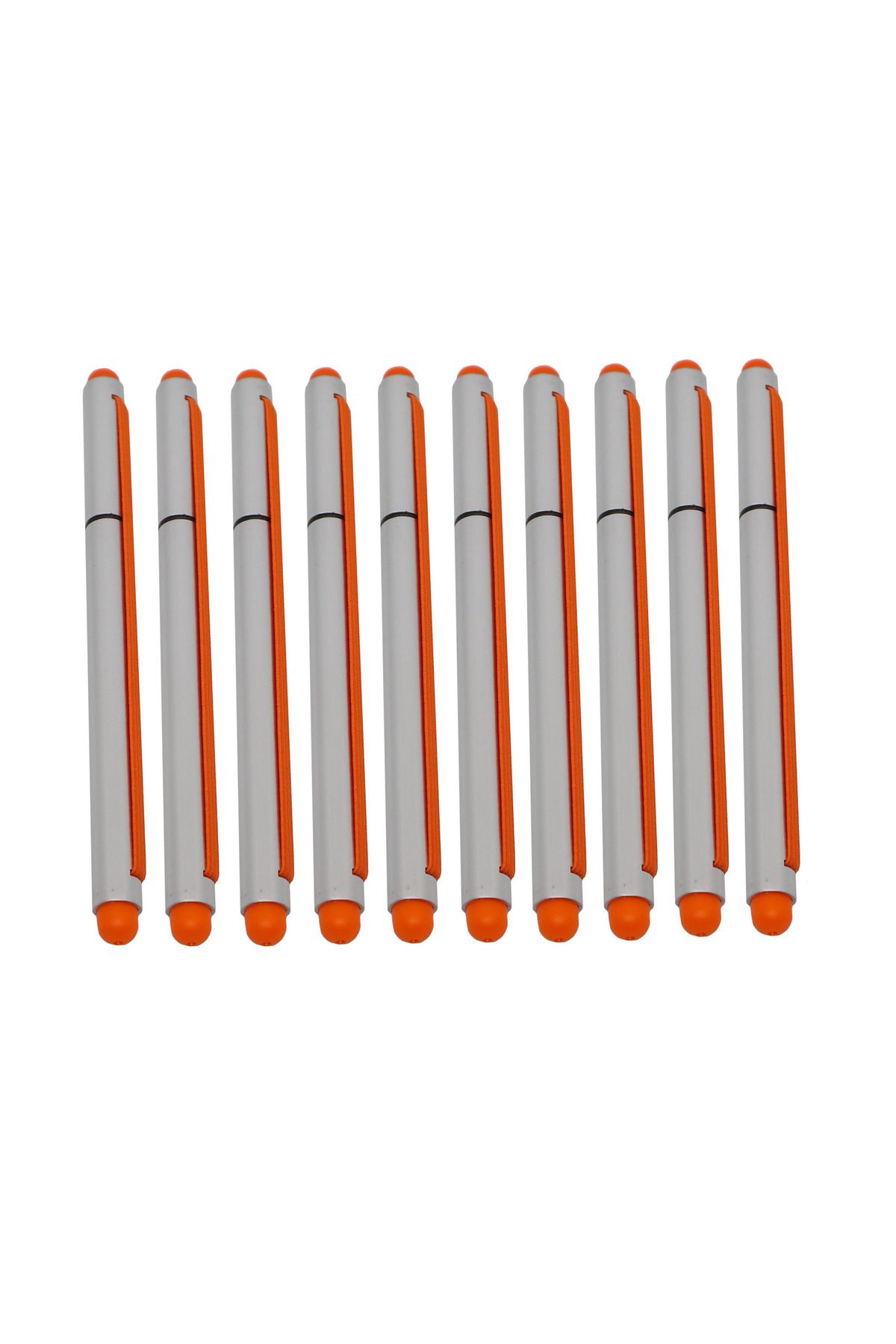 G Golden Case-Set of 10, 2 in 1 Stylus with Cap and Elastic, Orange 1