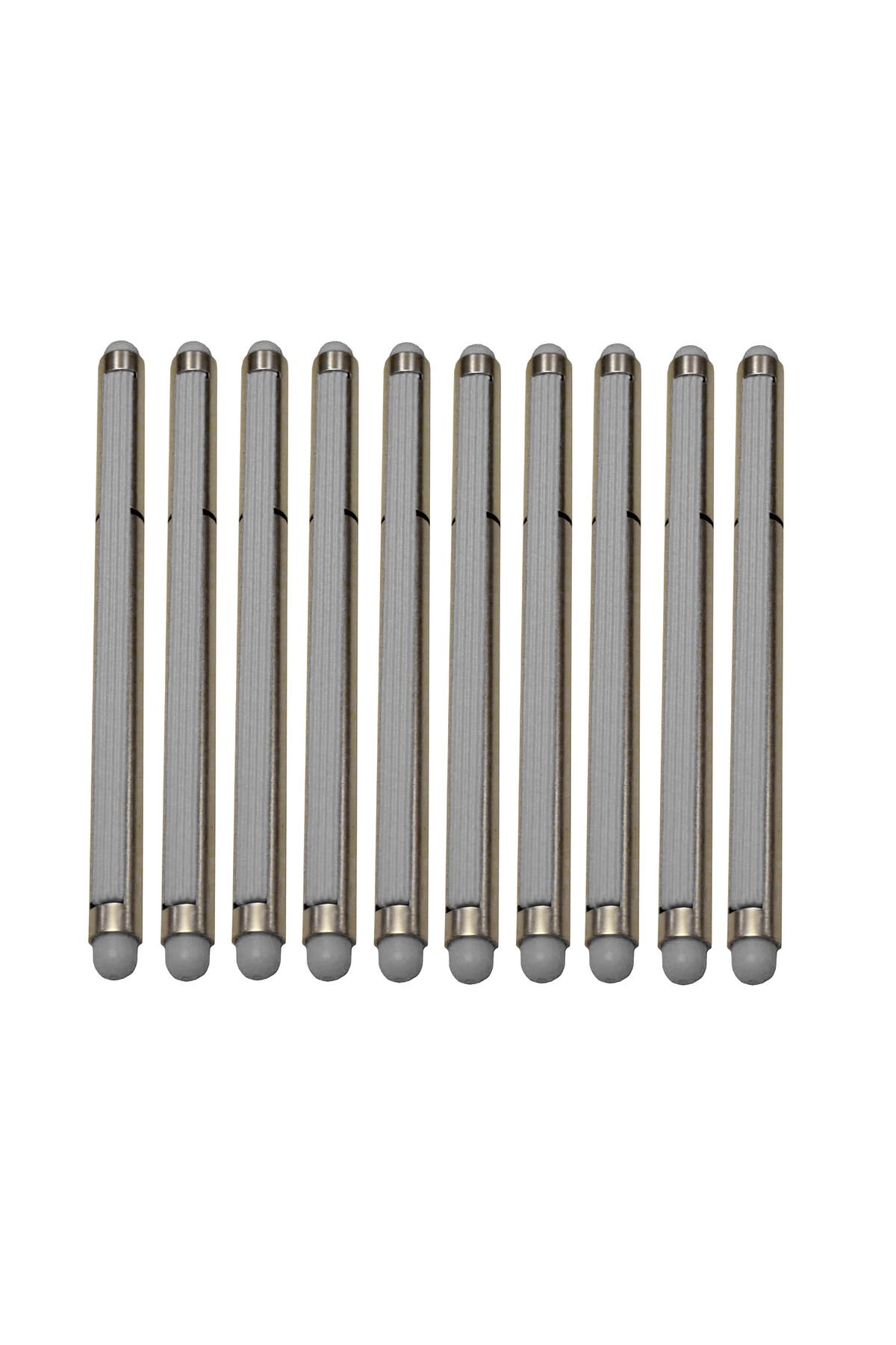 G Golden Case-Set of 10, 2 in 1 Stylus with Cap and Elastic, Gray 1