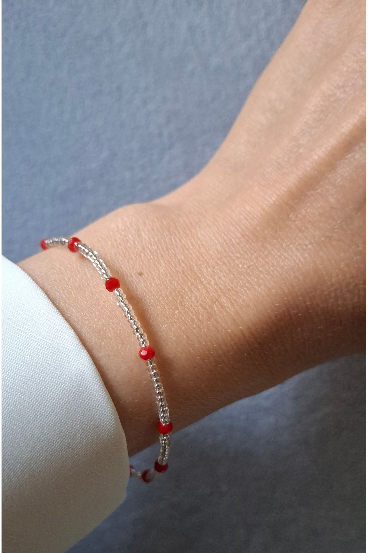 Demir Butik Kristal Boncuk Bileklik