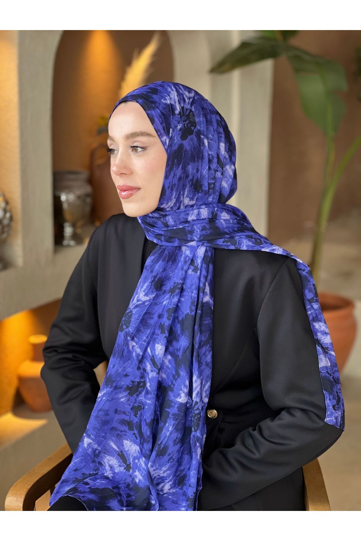 Modakaşmir-Loop Pattern Bamboo Shawl 3