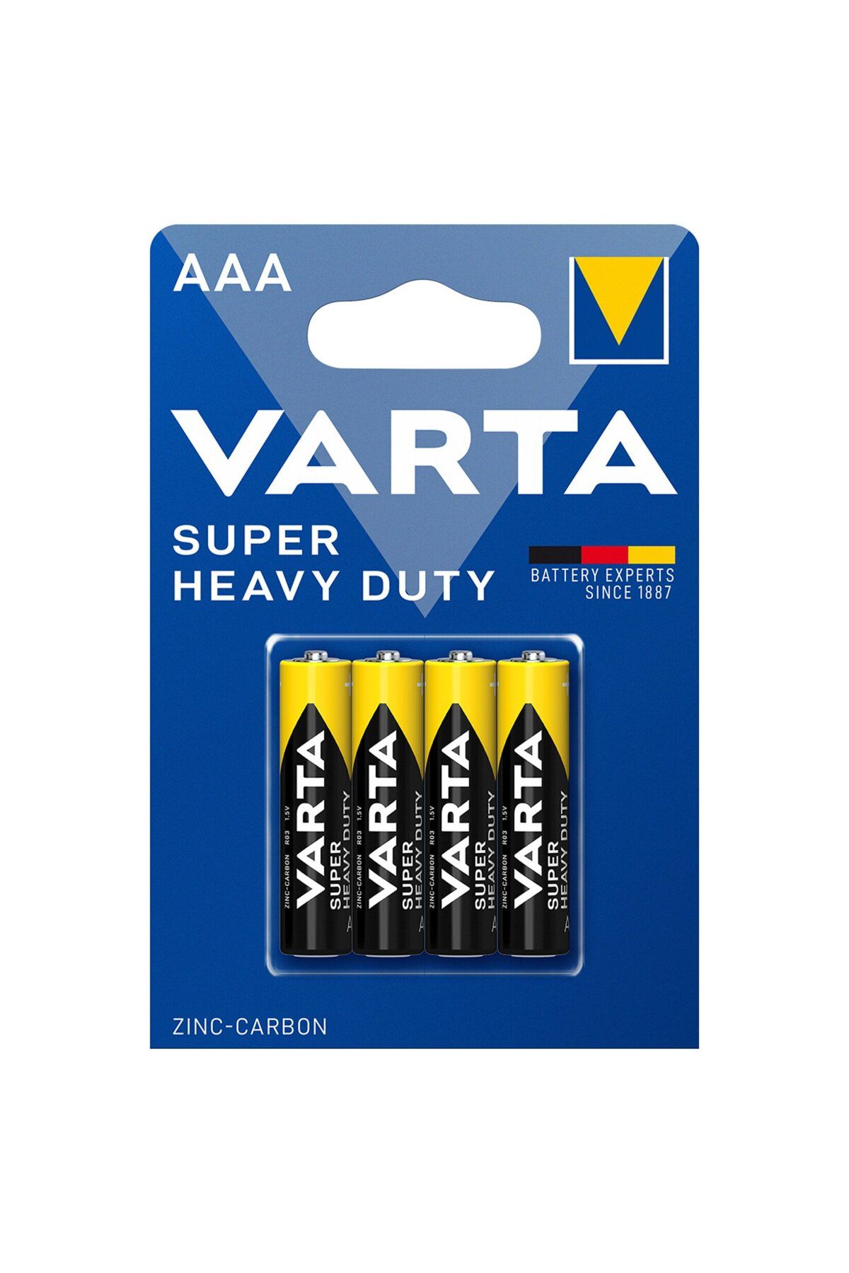 Varta Super Heavy Duty AAA İnce Kalem Pil 4'lü Paket (Çinko)