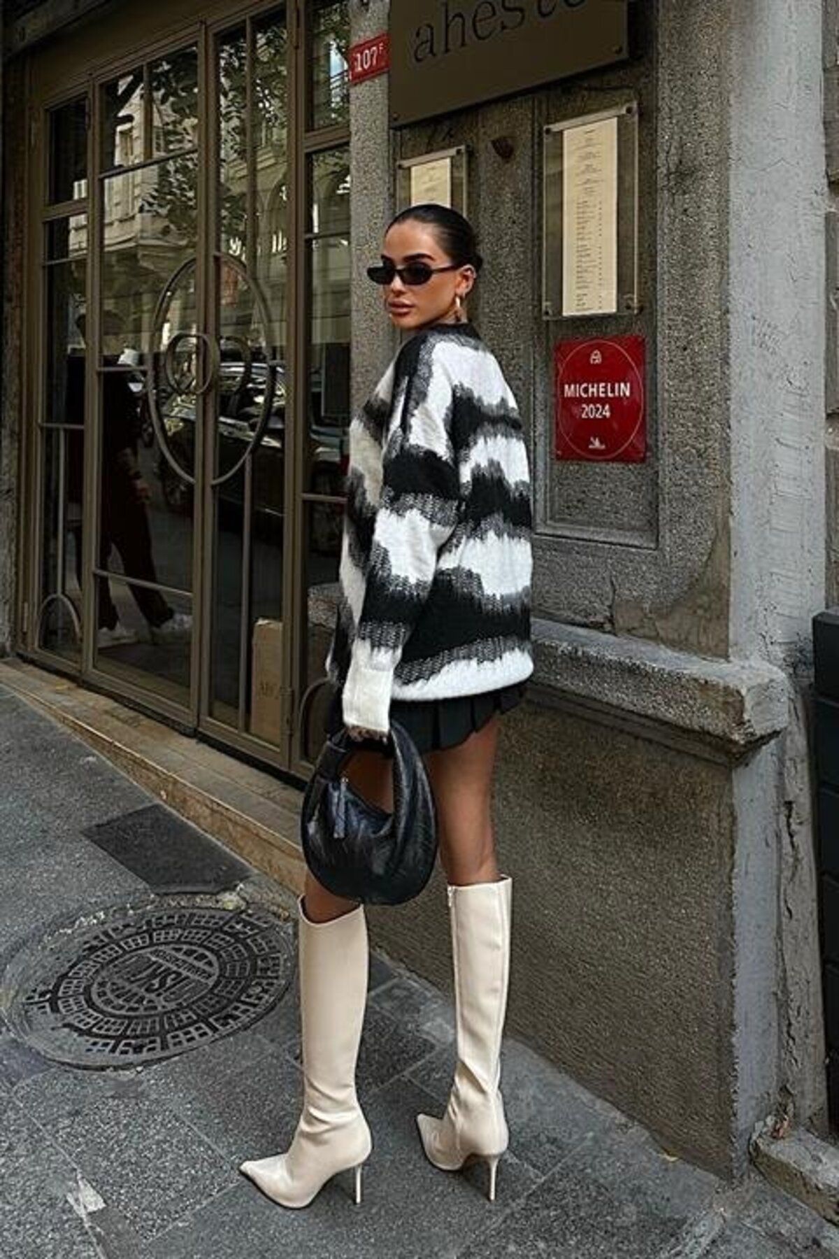 KAZAK-Raised Sweater with Transition Detail 1346 5