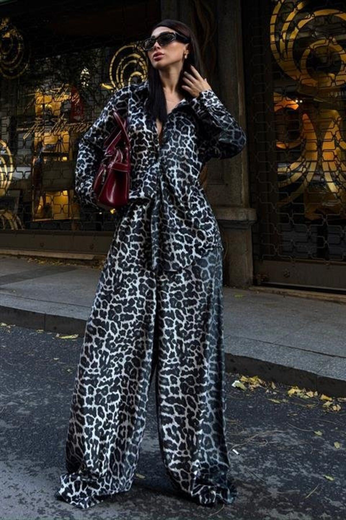 KAZAK Cosy Animal Desen Kadife Takım 9918