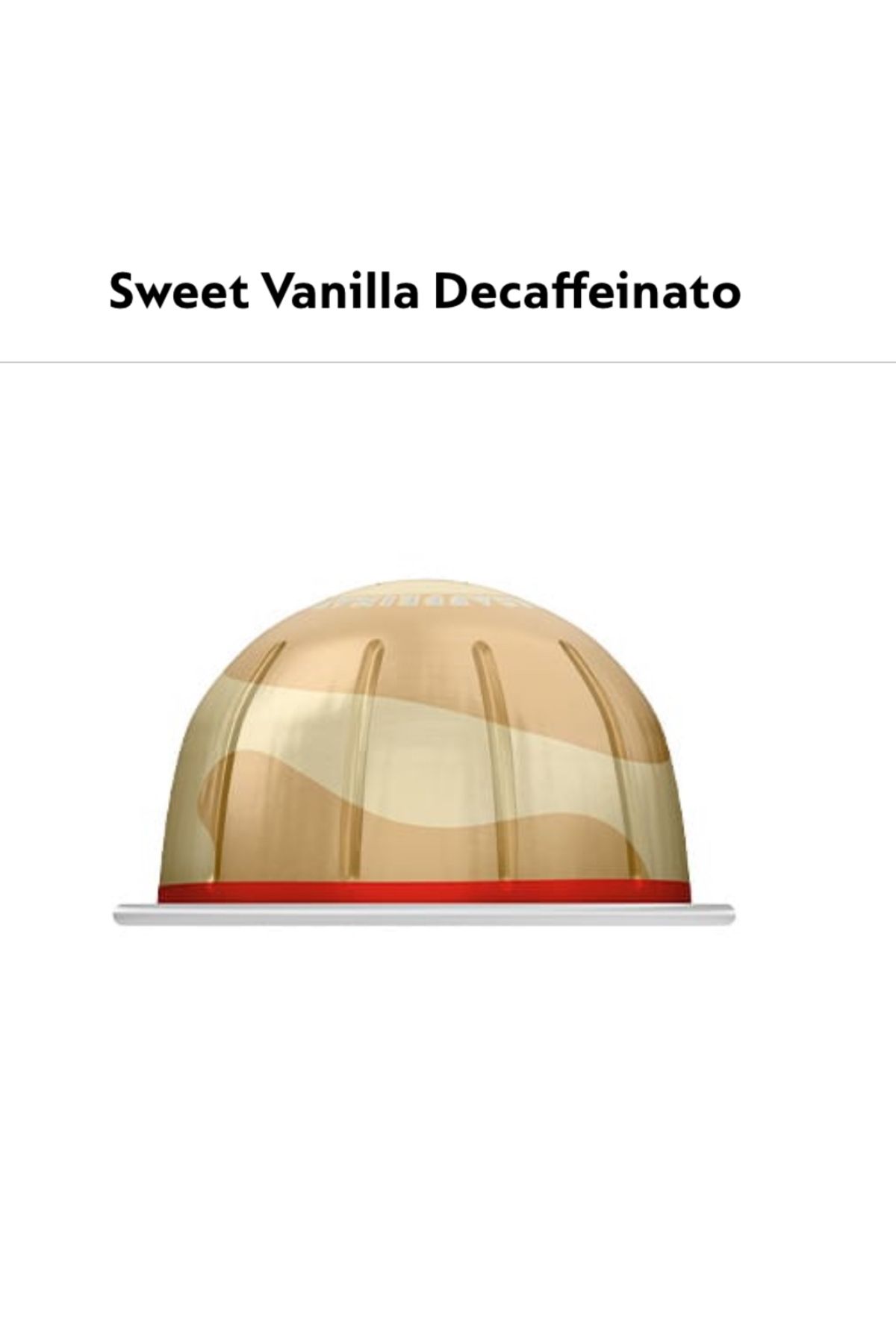 Nespresso Sweet Vanilla Decaffeinato Kapsül Kahve 10lu (Vertuo Makineler İçin Uyumludur)