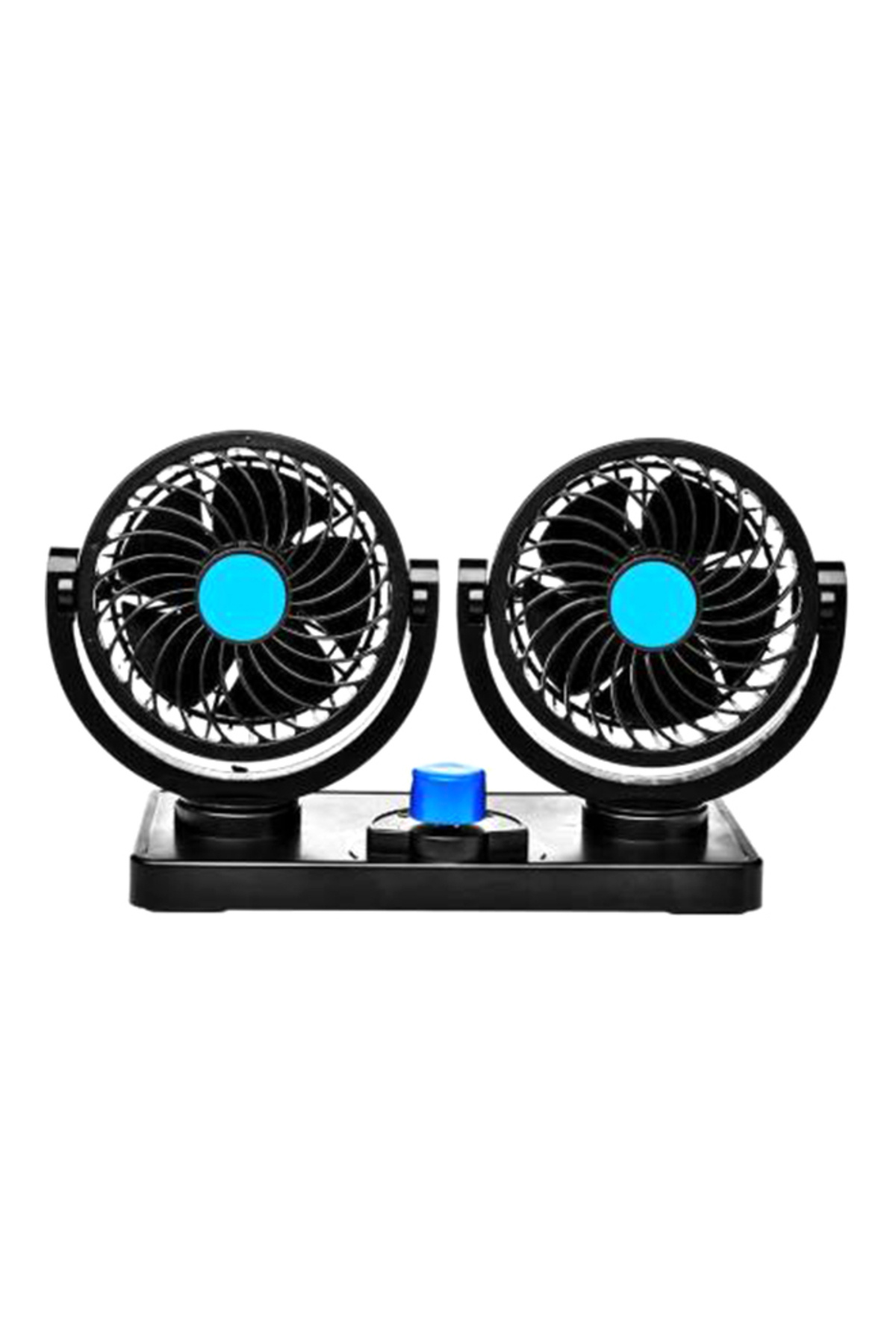Generic-360 Degree Rotating Car Fan 140456 Black 2